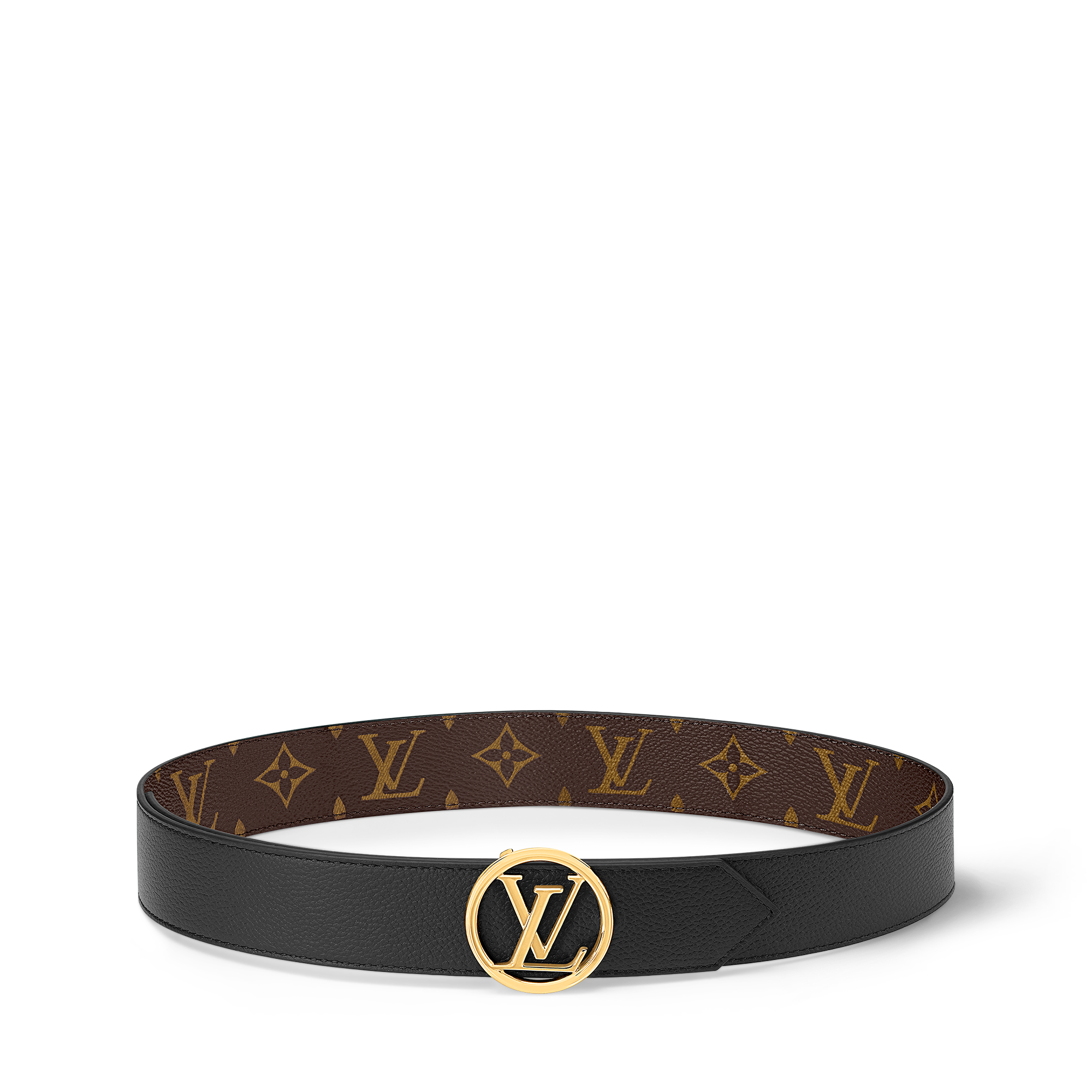 เข็มขัดรุ่น LV Circle ขนาด 35 มม. ใส่ได้ทั้งสองด้าน Monogram in ผู้หญิง