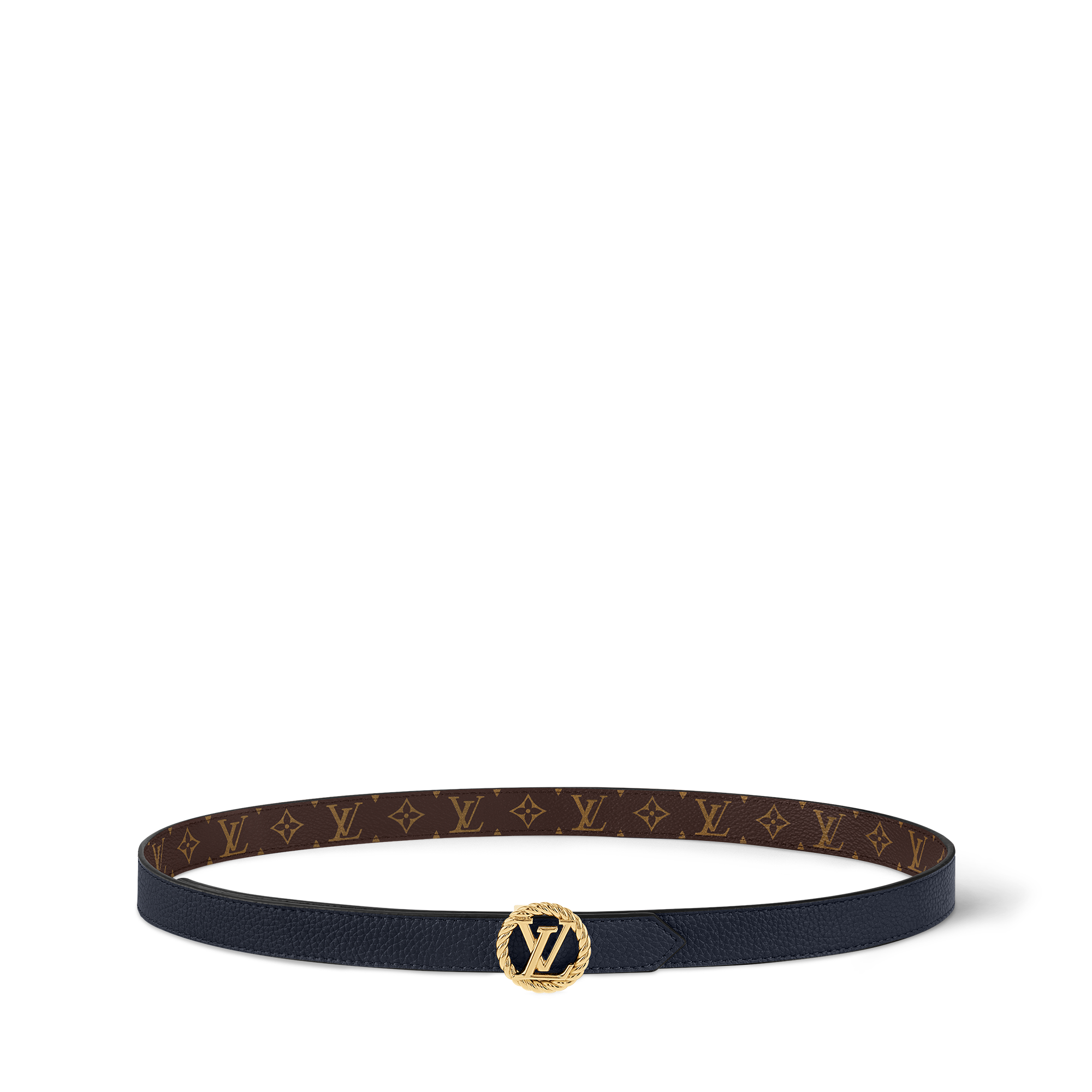 เข็มขัดรุ่น LV Circle Nautical ขนาด 20 มม. ใส่ได้ทั้งสองด้าน Monogram in ผู้หญิง