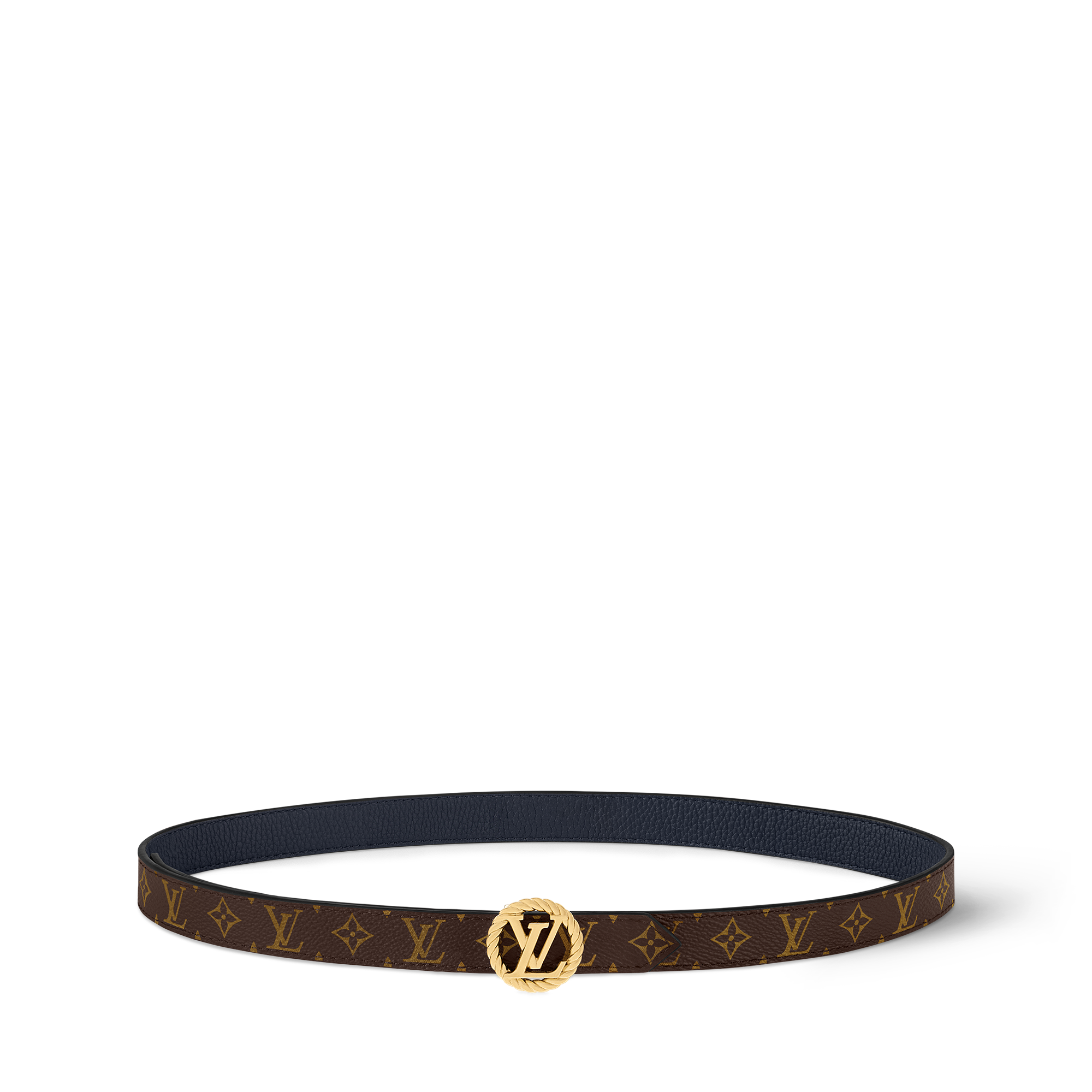 เข็มขัดรุ่น LV Circle Nautical ขนาด 20 มม. ใส่ได้ทั้งสองด้าน Monogram in ผู้หญิง