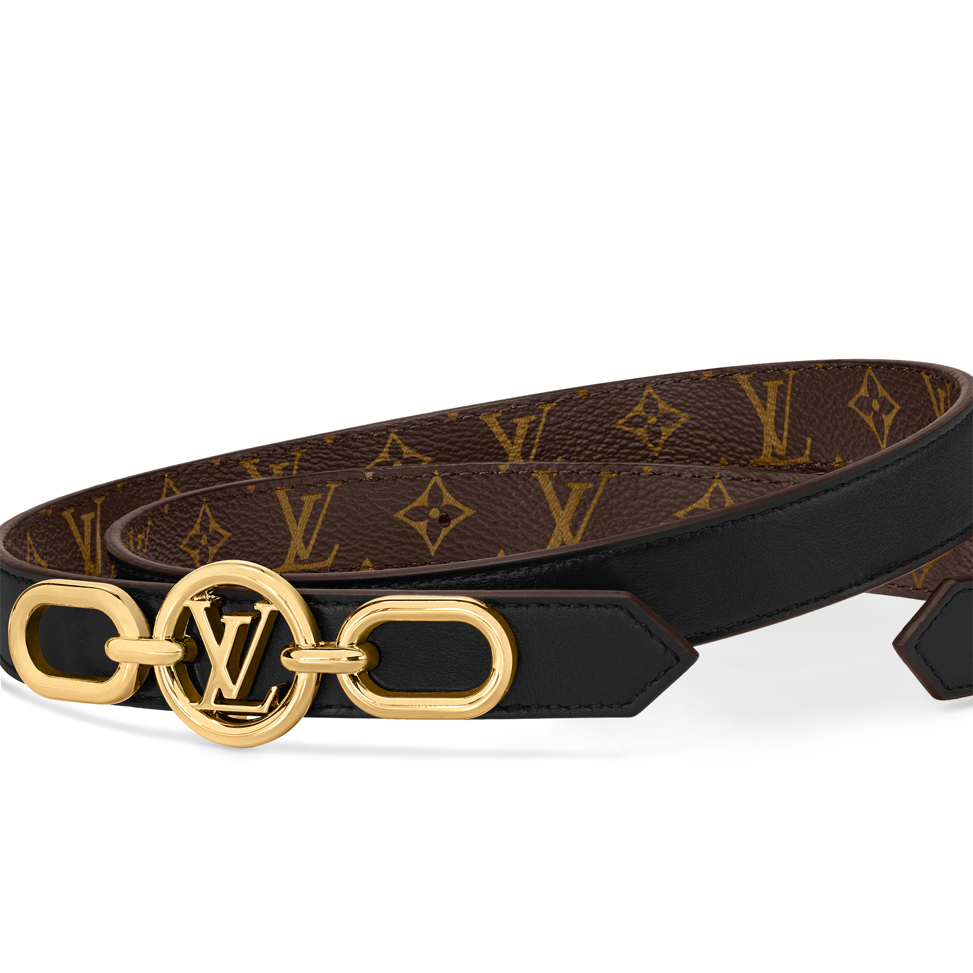 เข็มขัดรุ่น LV Circle Prime ขนาด 20 มม. ใส่ได้ทั้งสองด้าน Monogram in ผู้หญิง