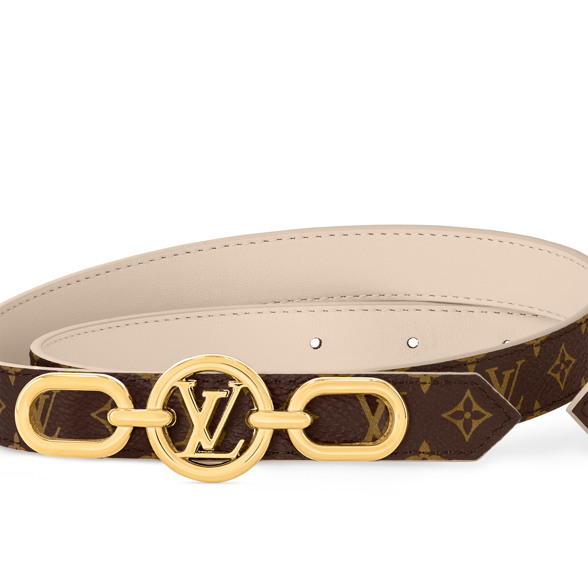 เข็มขัดรุ่น LV Circle Prime ขนาด 20 มม. ใส่ได้ทั้งสองด้าน Monogram in ผู้หญิง