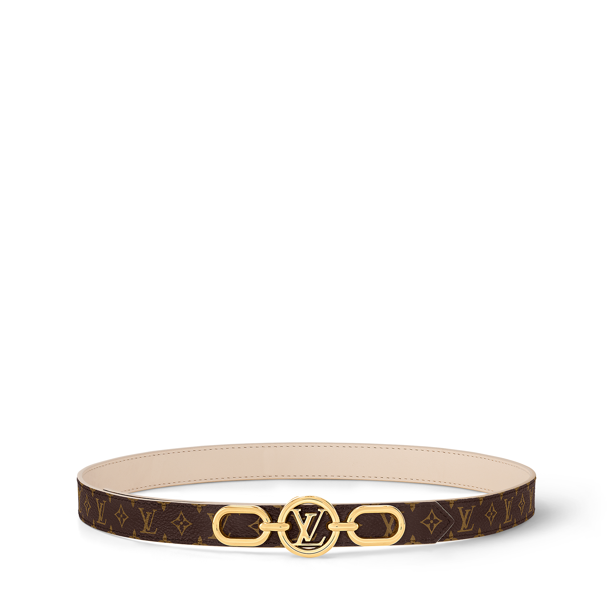 เข็มขัดรุ่น LV Circle Prime ขนาด 20 มม. ใส่ได้ทั้งสองด้าน Monogram in ผู้หญิง
