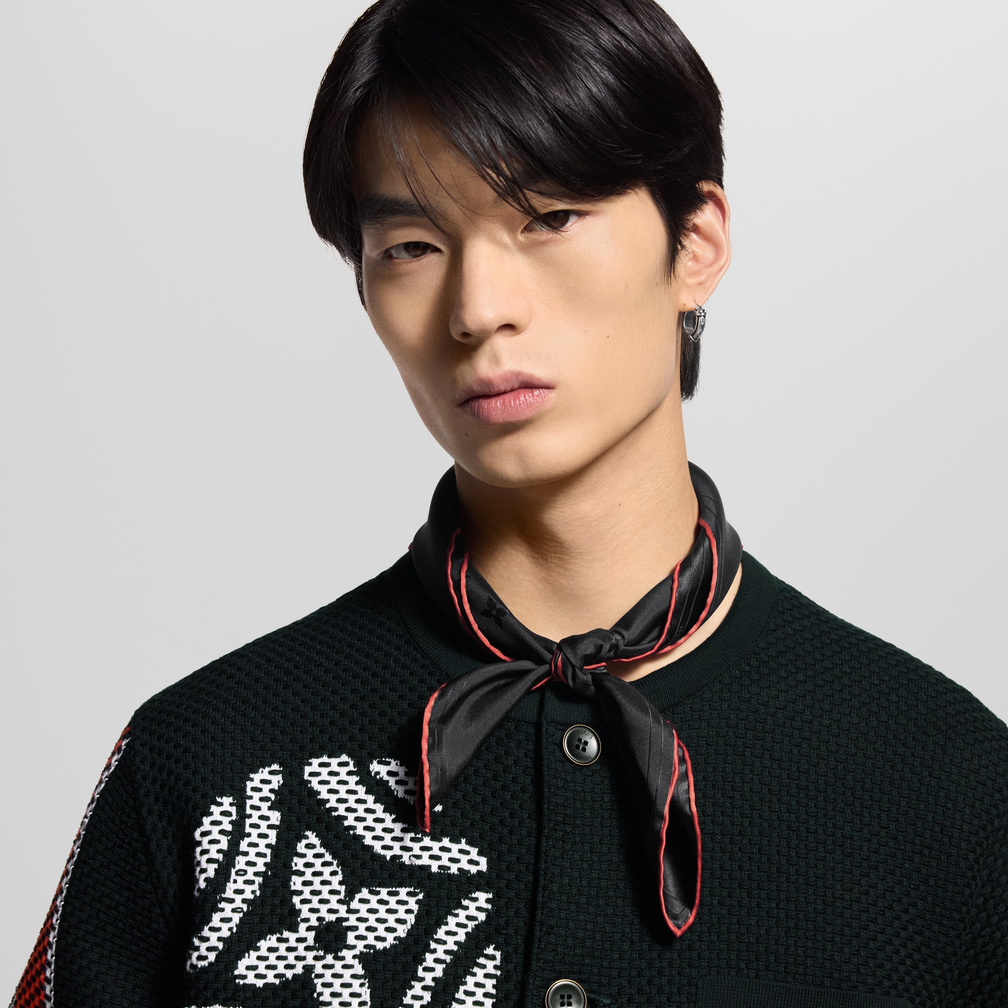 ผ้า Bandana รุ่น LV City Stamp . in ผู้ชาย