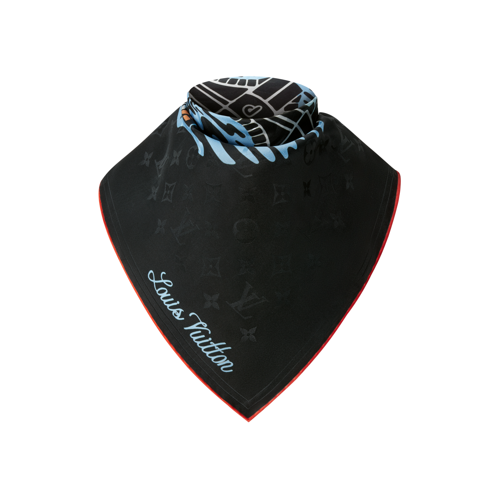 ผ้า Bandana รุ่น LV City Stamp . in ผู้ชาย