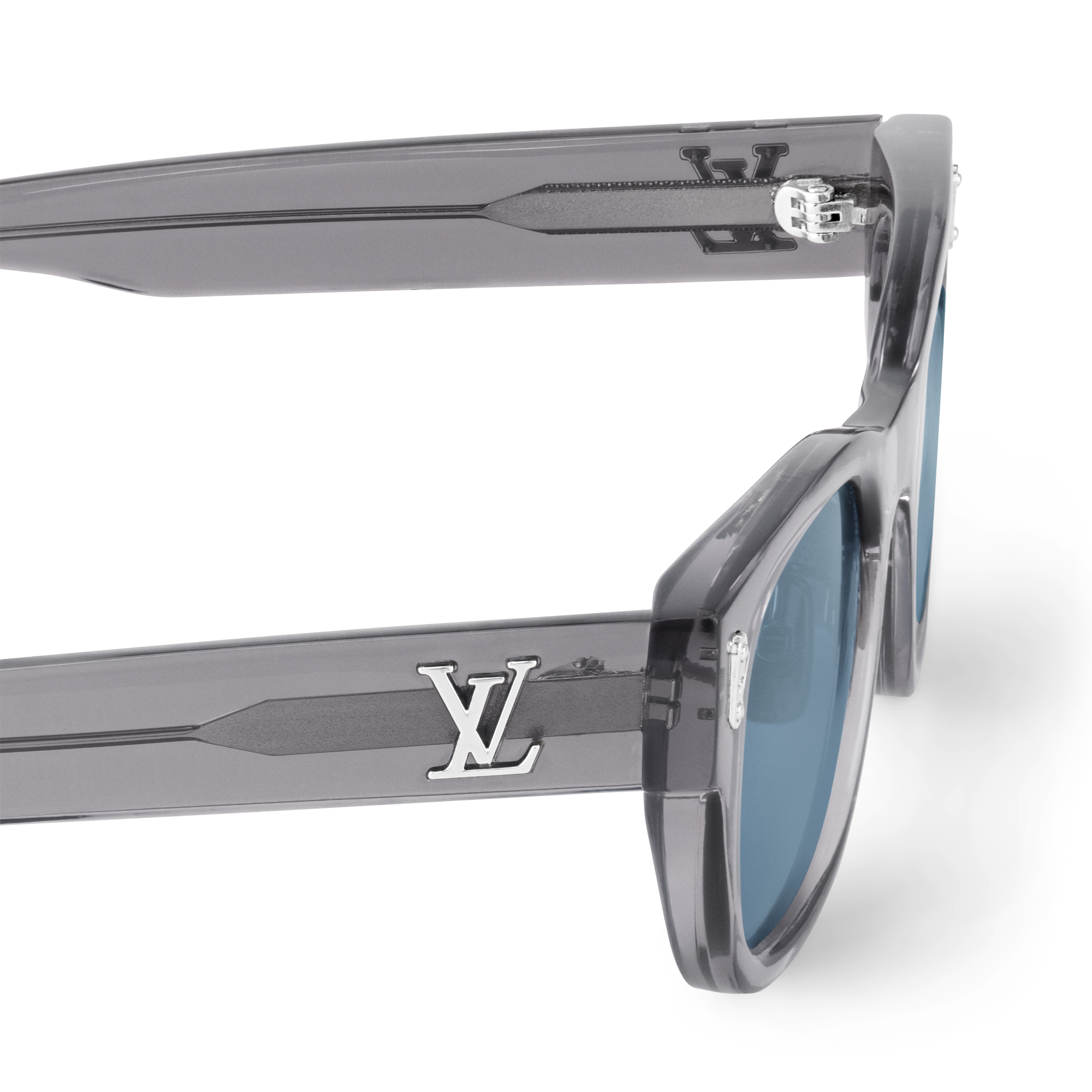 แว่นตากันแดดทรงสี่เหลี่ยมกรอบมนรุ่น LV Confidence . in ผู้ชาย