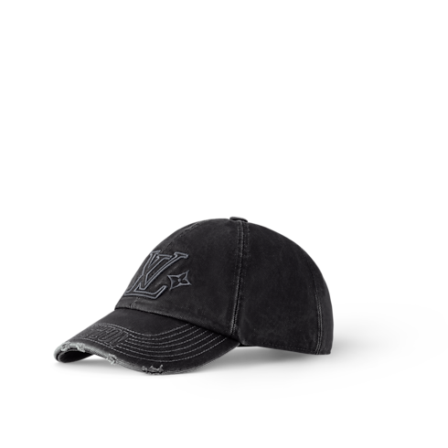 หมวกแก๊ปรุ่น LV Denim Washed . in ผู้ชาย's แอคเซสเซอรี่ หมวก หมวกบีนนี่ และถุงมือ collections by Louis Vuitton (การย่อ/ขยายผลิตภัณฑ์)