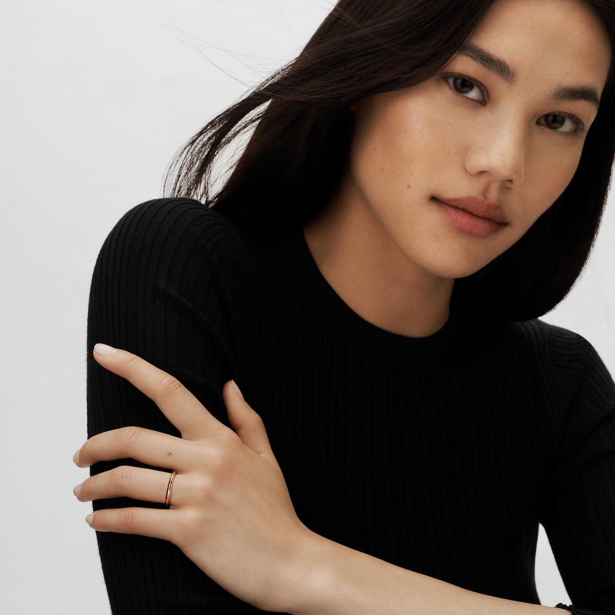 แหวนแต่งงาน LV Diamonds 2.5 มม. พิงค์โกลด์  in จิวเวลรี่