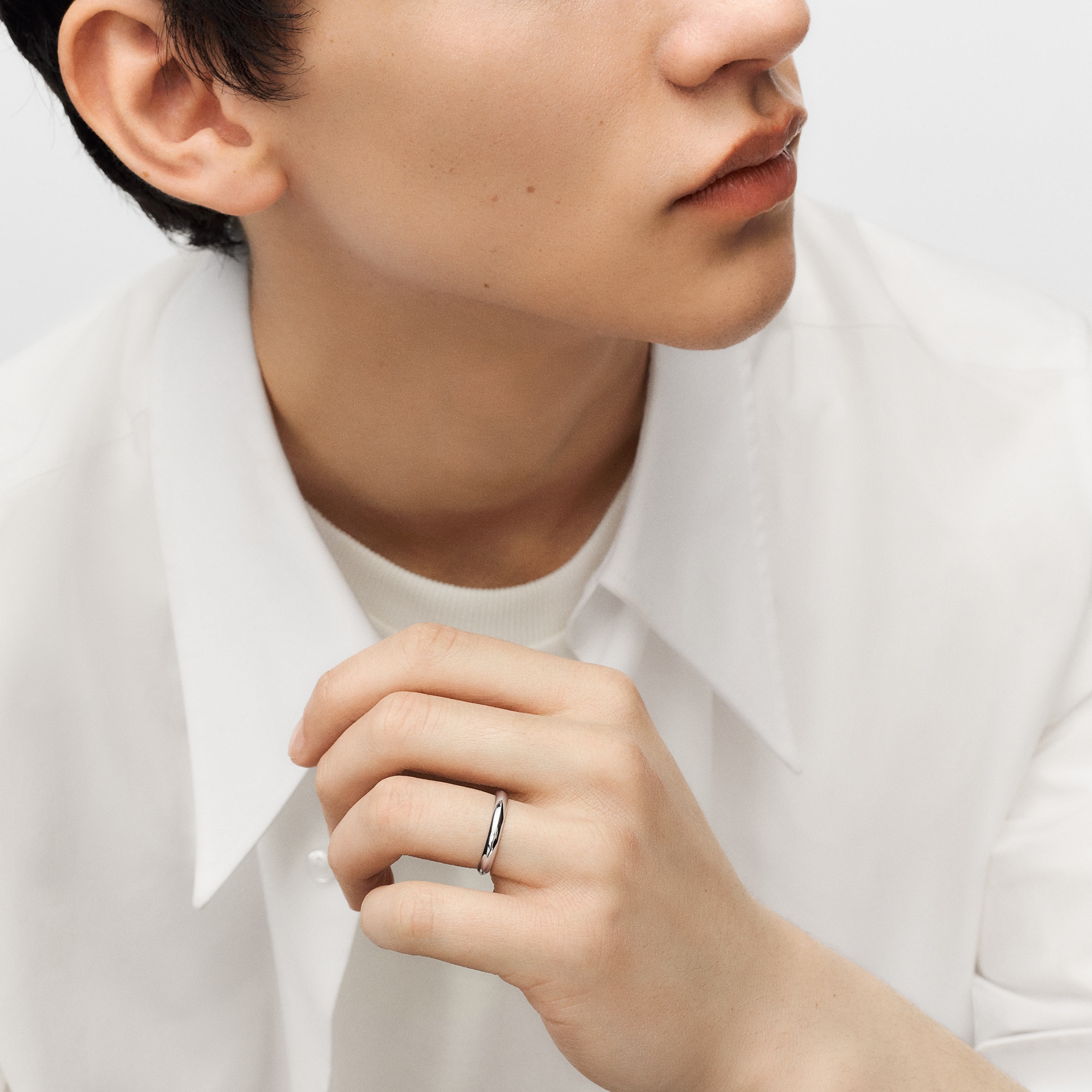 แหวนแต่งงาน LV Diamonds 3 มม. แพลทินัม  in จิวเวลรี่