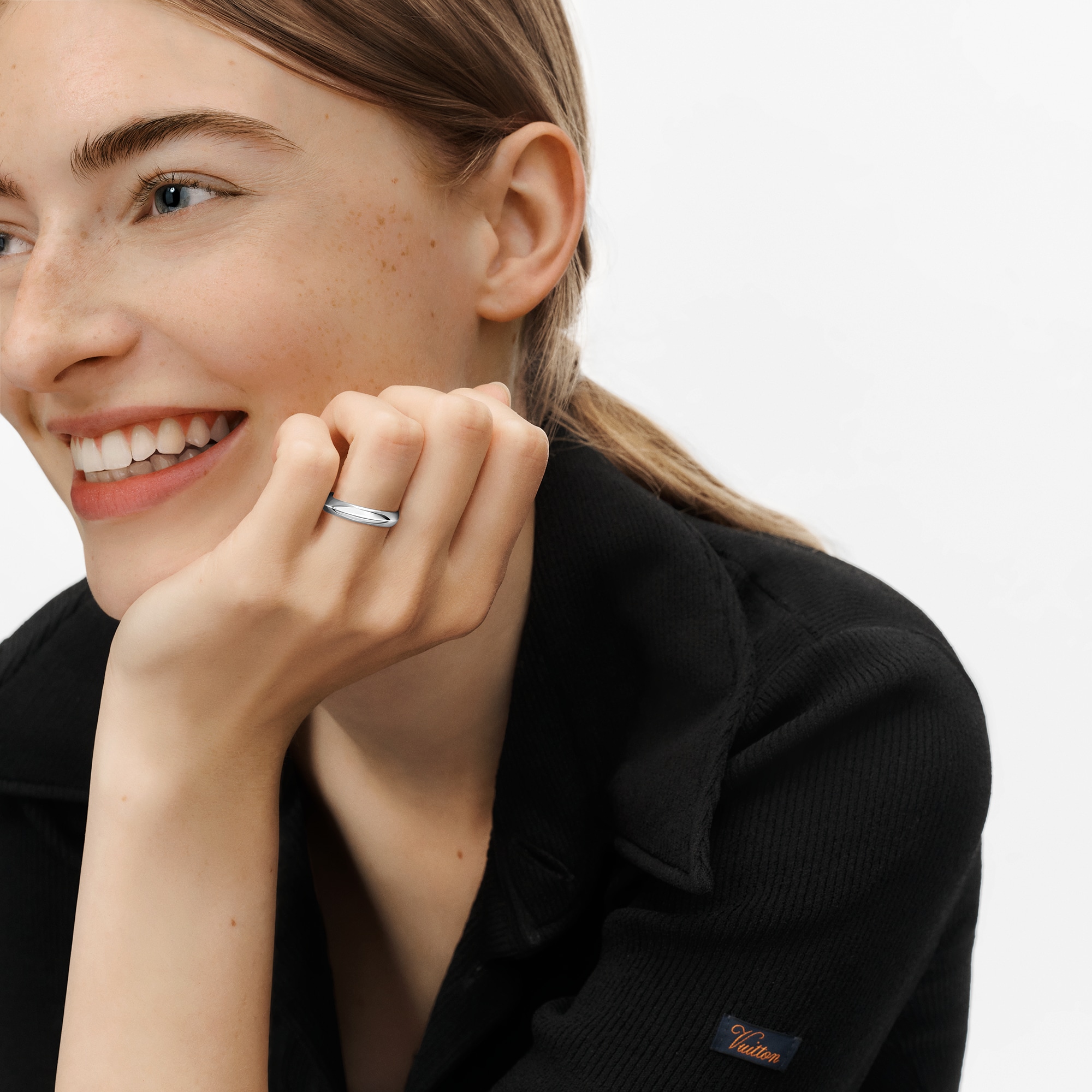 แหวนแต่งงาน LV Diamonds 4 มม. แพลทินัม  in จิวเวลรี่