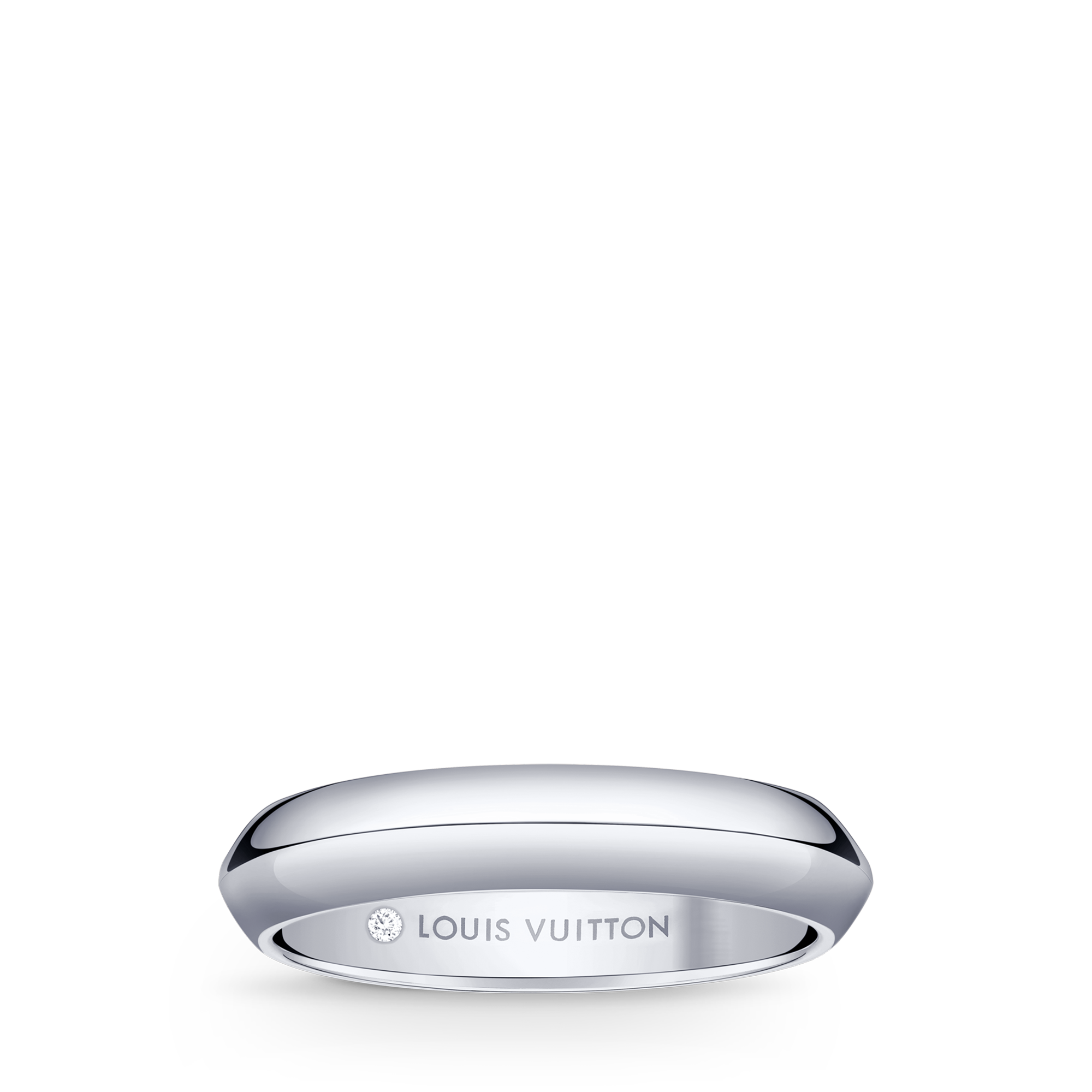 แหวนแต่งงาน LV Diamonds 4 มม. แพลทินัม  in จิวเวลรี่