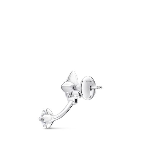 ต่างหูสตั๊ด LV Diamonds Double เพชรเจียระไนทรงกลม - สำหรับหนึ่งข้าง in จิวเวลรี่'s คอลเล็คชั่น LV Diamonds collections by Louis Vuitton (การย่อ/ขยายผลิตภัณฑ์)