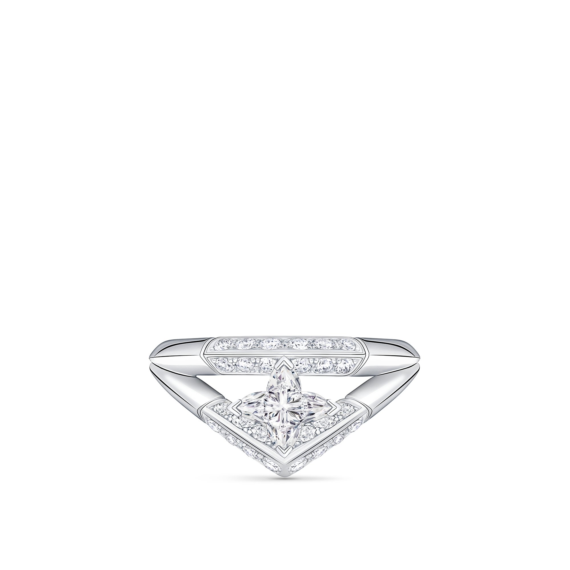 แหวน LV Diamonds Pavé Double เพชรเจียระไนรูป LV Monogram Star  in จิวเวลรี่