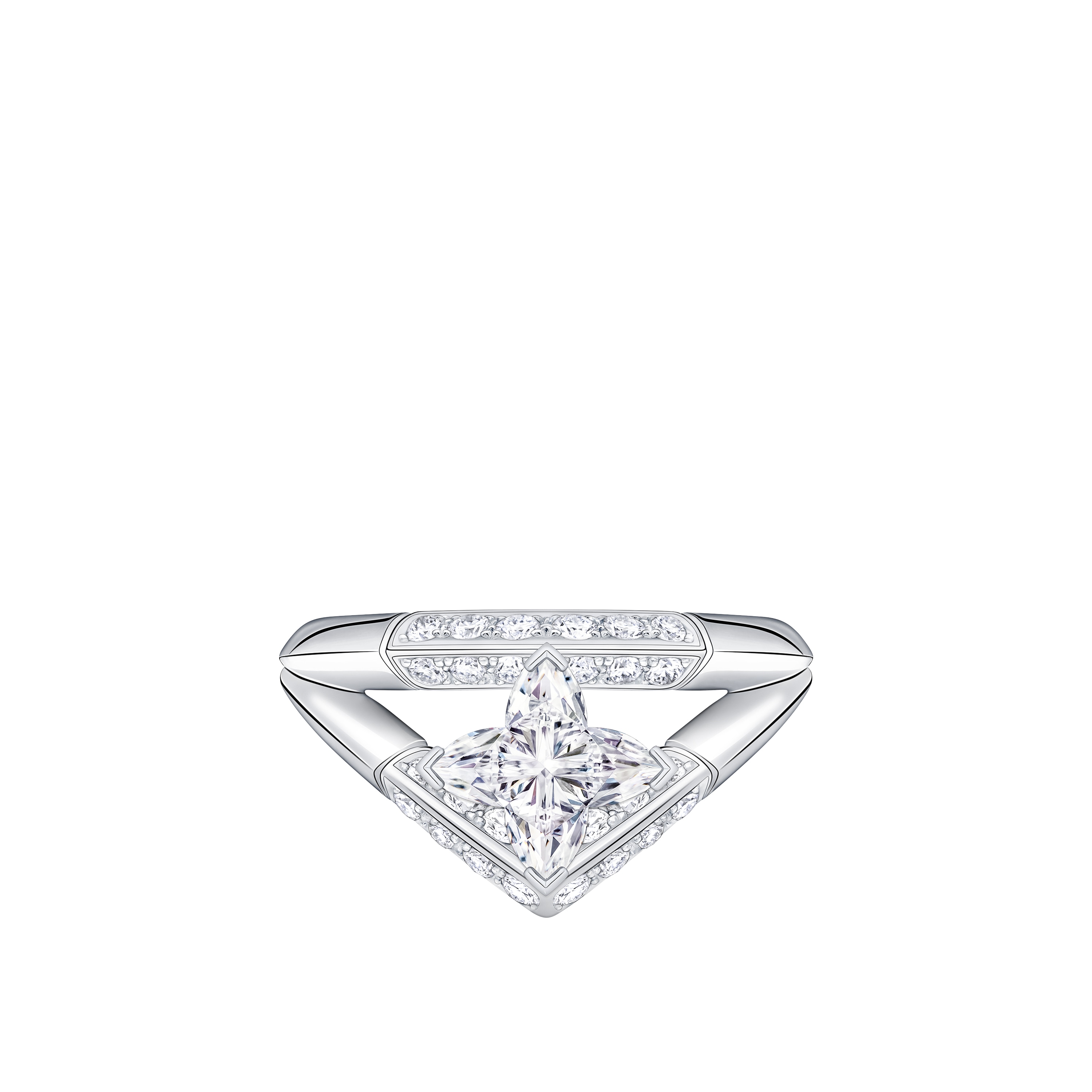 แหวน LV Diamonds Pavé Double เพชรเจียระไนรูป LV Monogram Star  in จิวเวลรี่