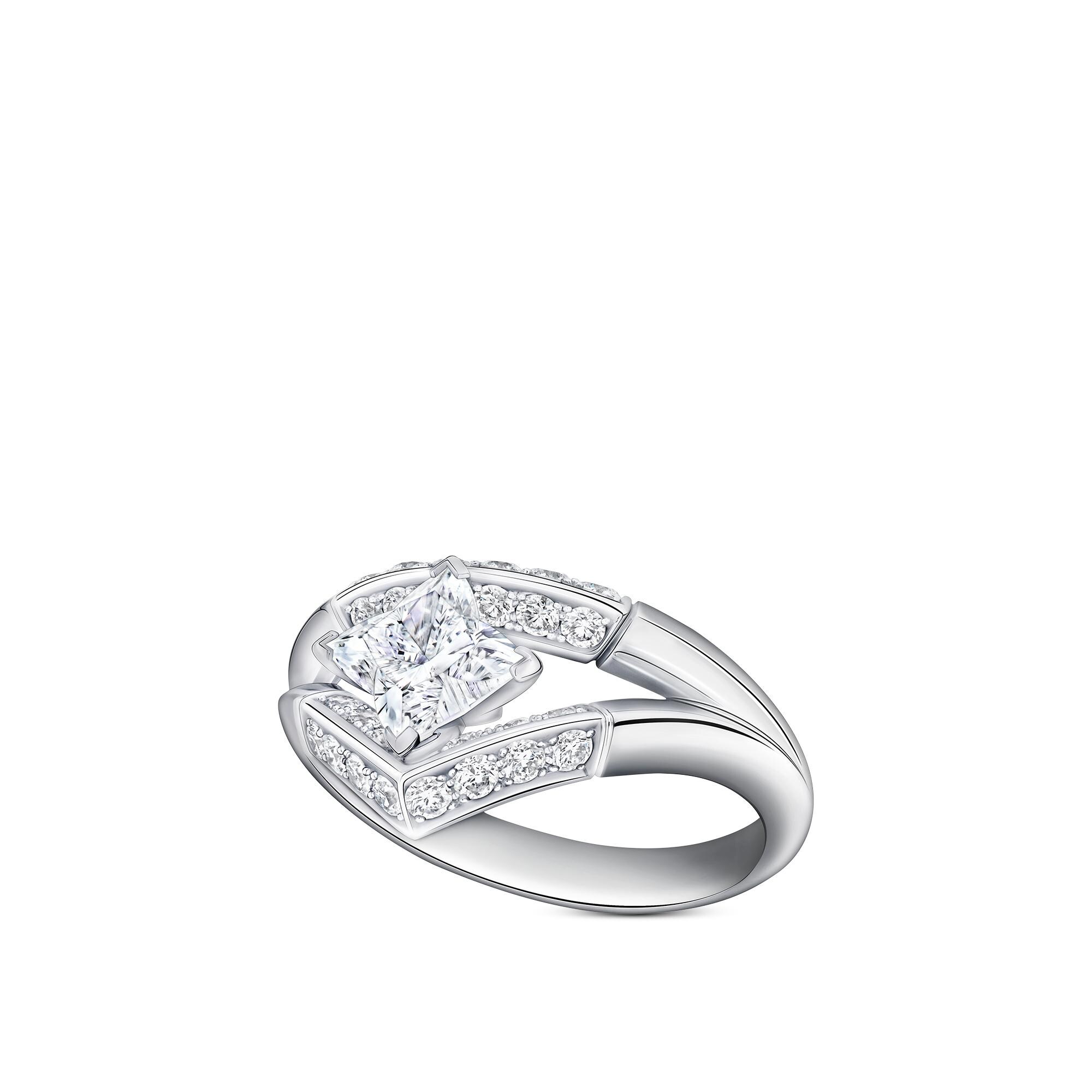 แหวน LV Diamonds Pavé Double เพชรเจียระไนรูป LV Monogram Star  in จิวเวลรี่