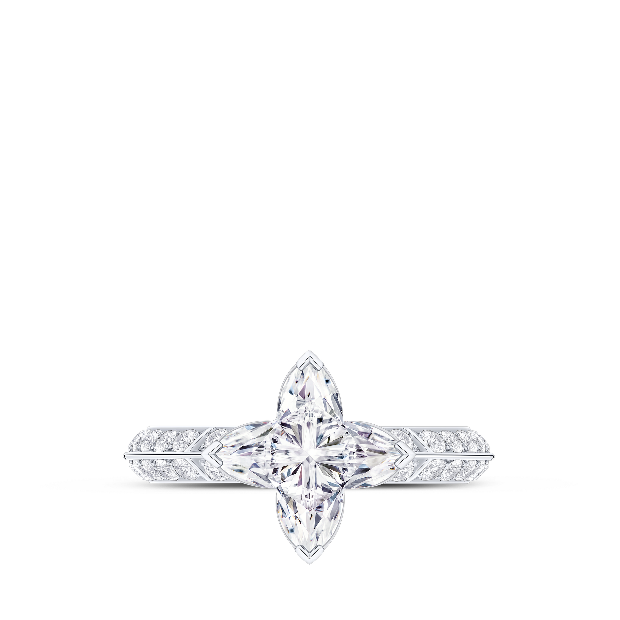 แหวน LV Diamonds Pavé Solitaire เพชรเจียระไนรูป LV Monogram Star  in จิวเวลรี่