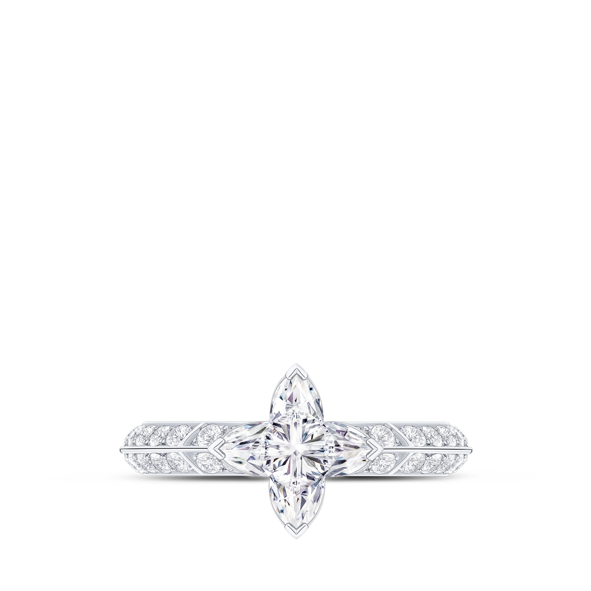 แหวน LV Diamonds Pavé Solitaire เพชรเจียระไนรูป LV Monogram Star  in จิวเวลรี่
