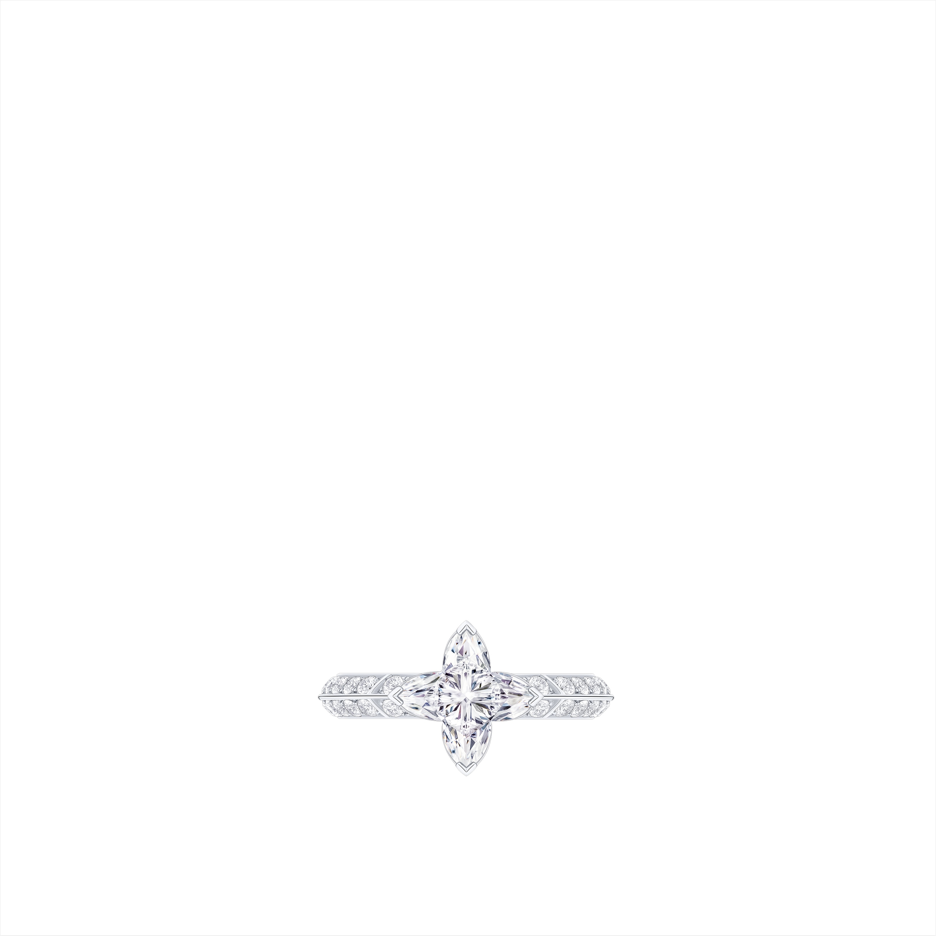 แหวน LV Diamonds Pavé Solitaire เพชรเจียระไนรูป LV Monogram Star  in จิวเวลรี่