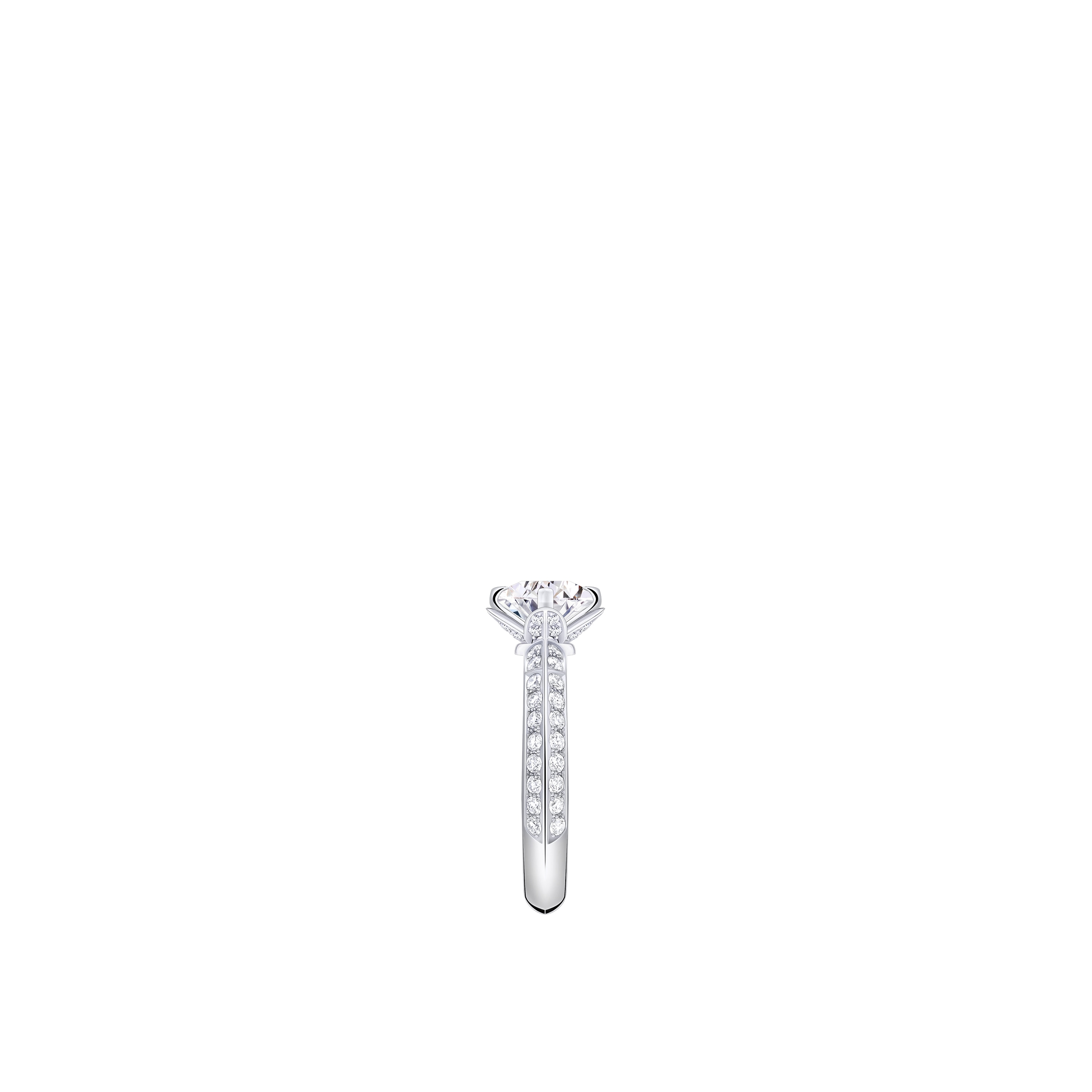 แหวน LV Diamonds Pavé Solitaire เพชรเจียระไนทรงกลม  in จิวเวลรี่
