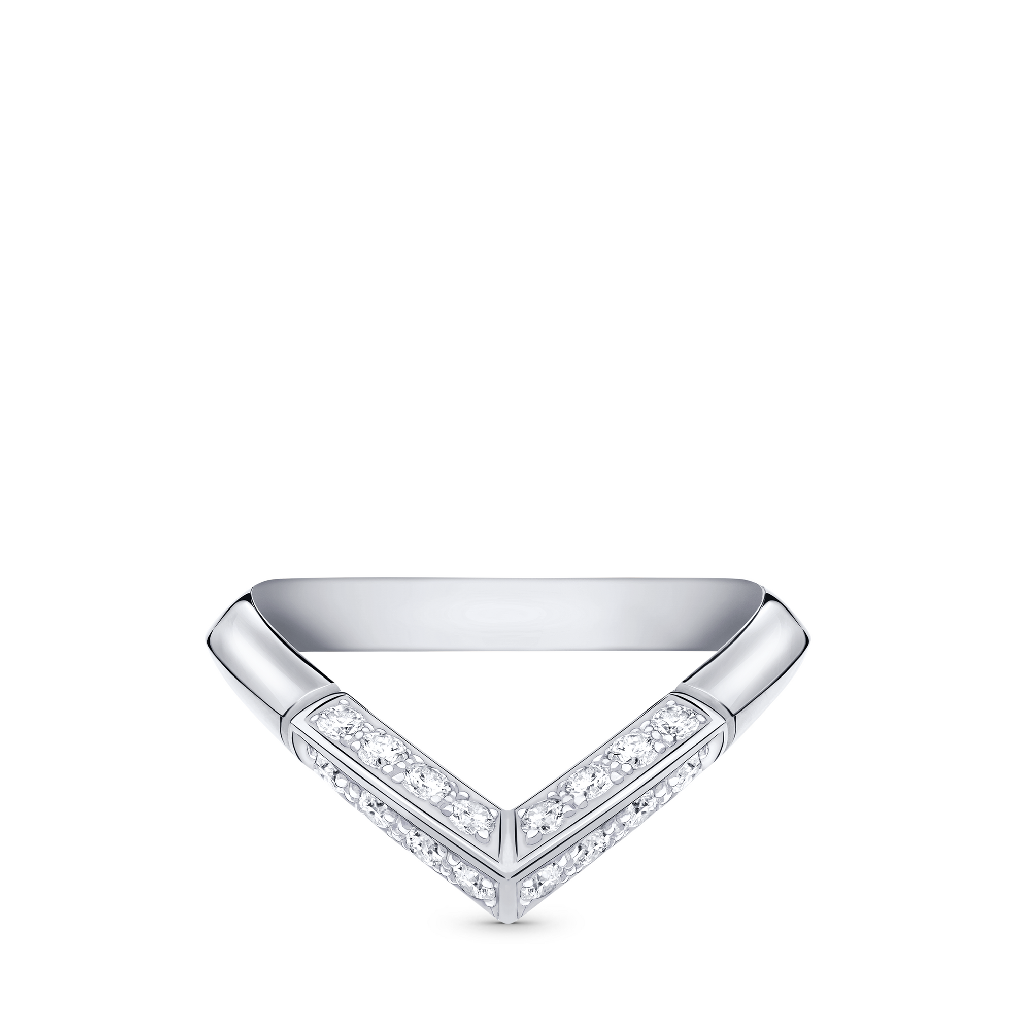 แหวน LV Diamonds Pavé V แพลทินัม  in จิวเวลรี่