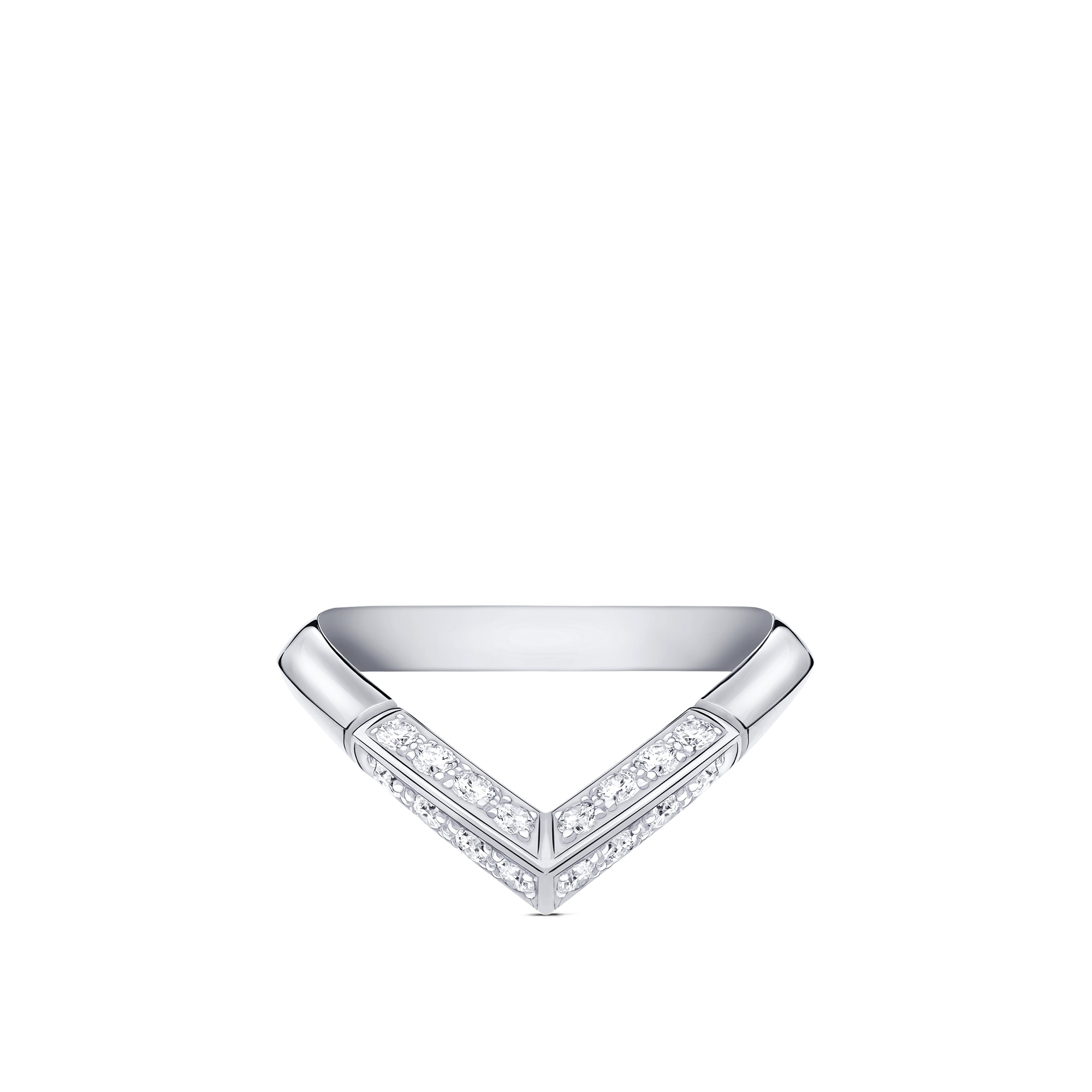แหวน LV Diamonds Pavé V แพลทินัม  in จิวเวลรี่