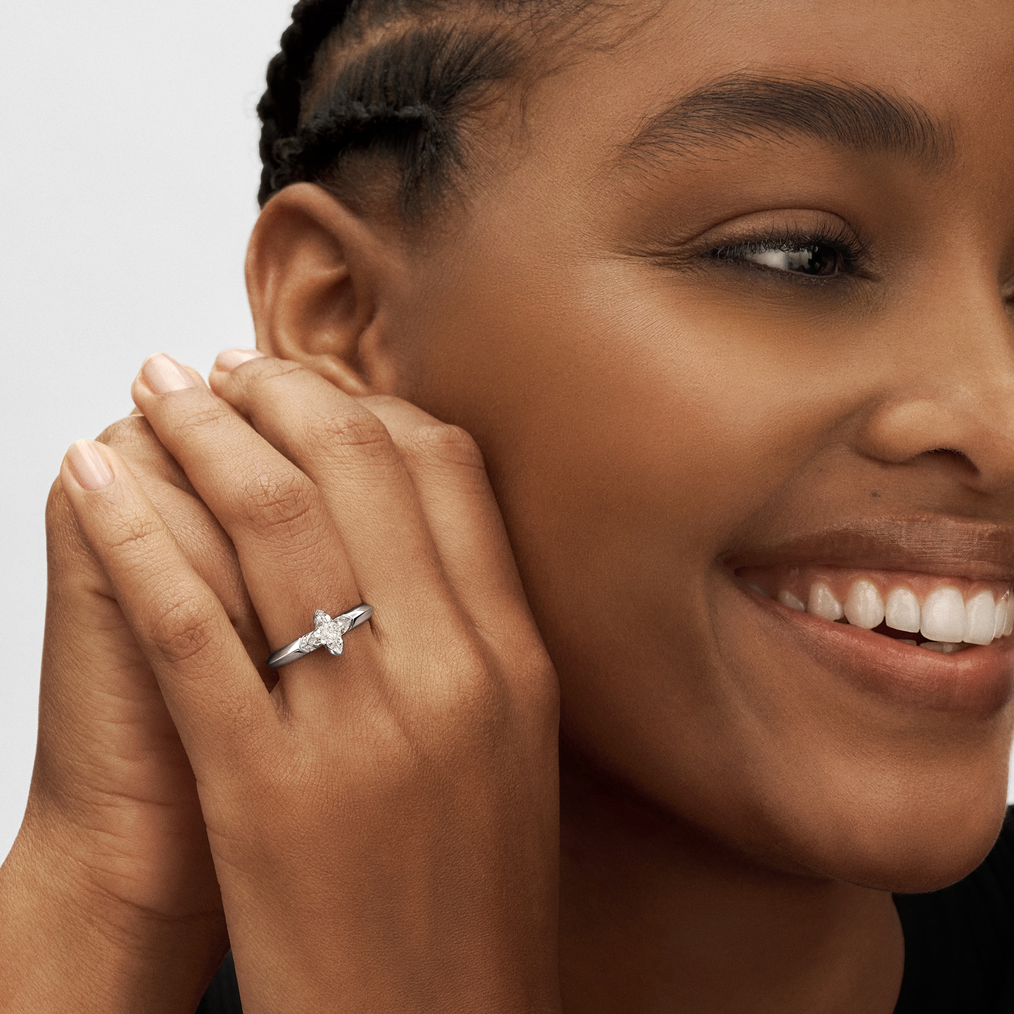 แหวน LV Diamonds Solitaire เพชรเจียระไนรูป LV Monogram Star  in จิวเวลรี่