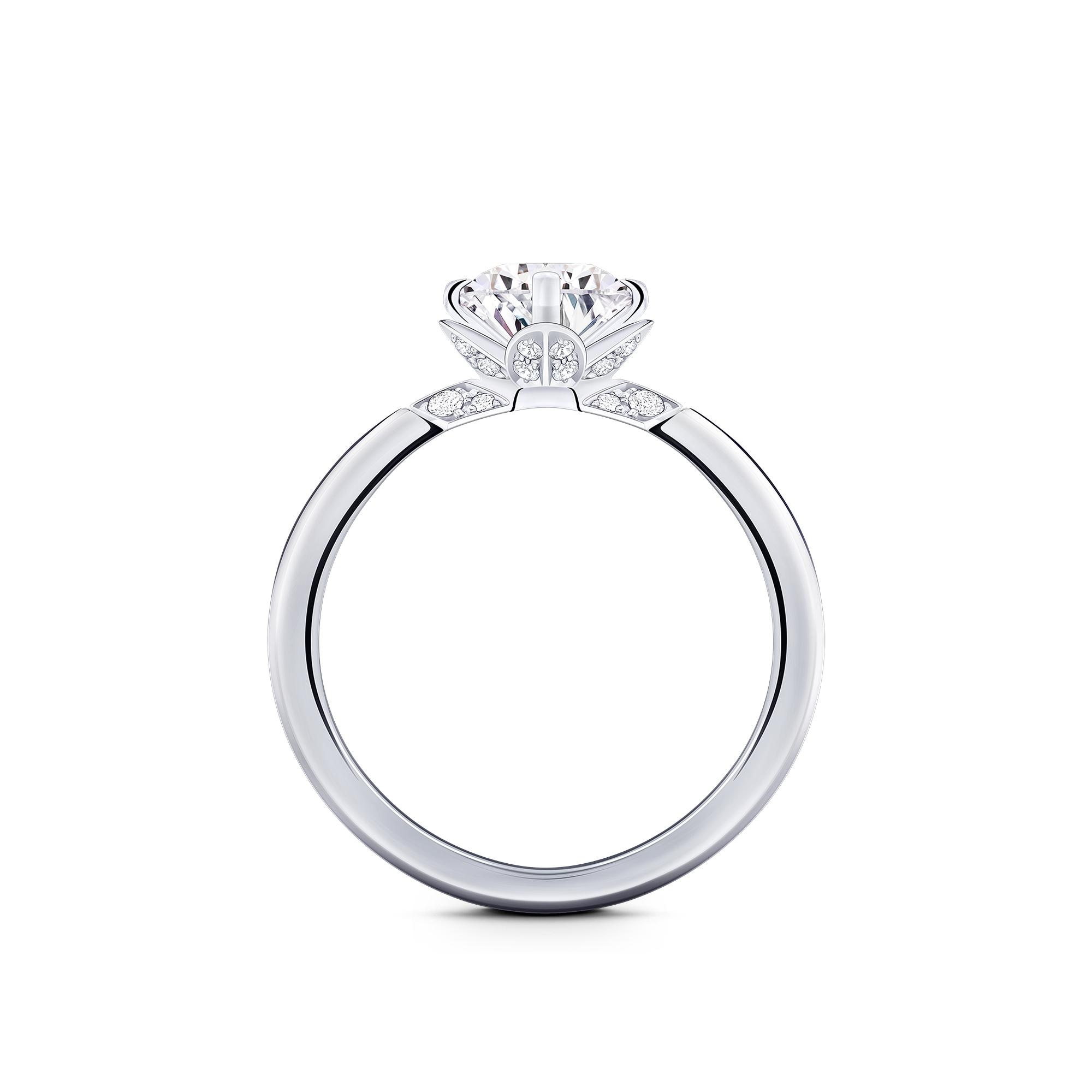 แหวน LV Diamonds Solitaire เพชรเจียระไนทรงกลม  in จิวเวลรี่