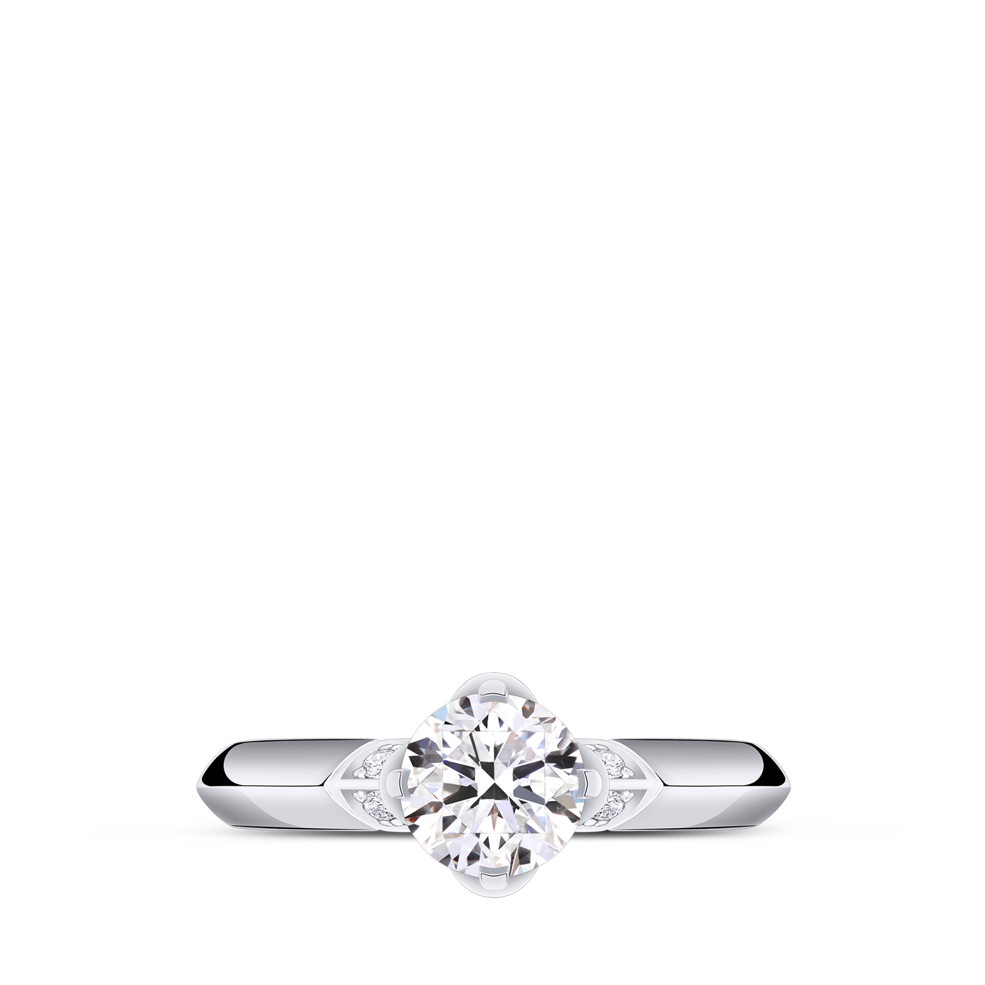 แหวน LV Diamonds Solitaire เพชรเจียระไนทรงกลม  in จิวเวลรี่