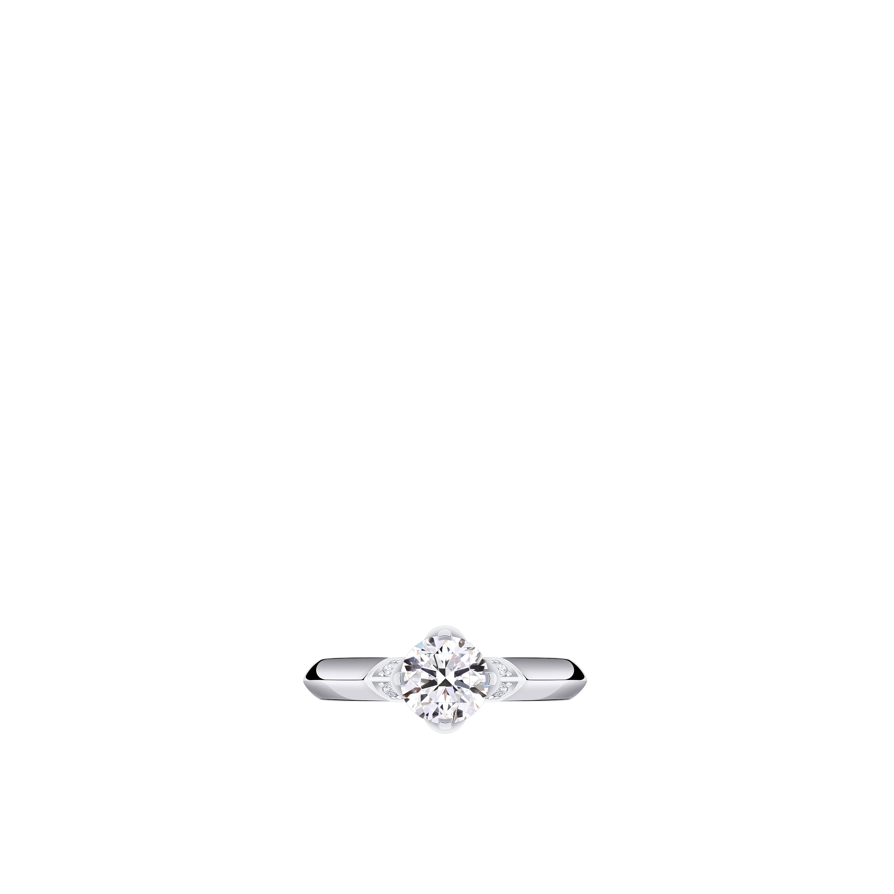 แหวน LV Diamonds Solitaire เพชรเจียระไนทรงกลม  in จิวเวลรี่