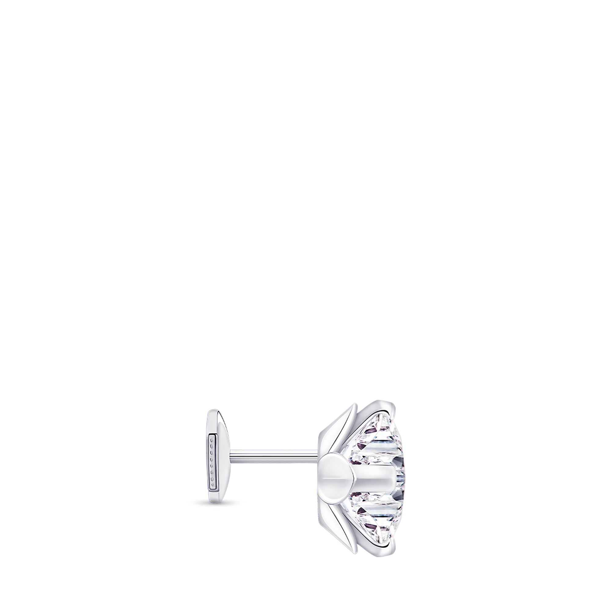 ต่างหูสตั๊ด LV Diamonds เพชรเจียระไนรูป LV Monogram Star - สำหรับหนึ่งข้าง  in จิวเวลรี่