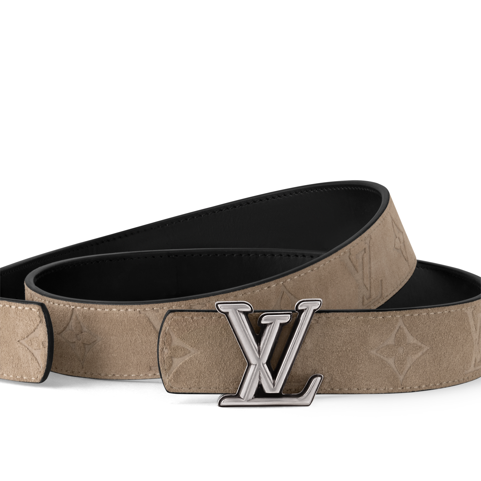 เข็มขัดรุ่น LV Dimension ขนาด 30 มม. ใส่ได้ทั้งสองด้าน  in ผู้ชาย