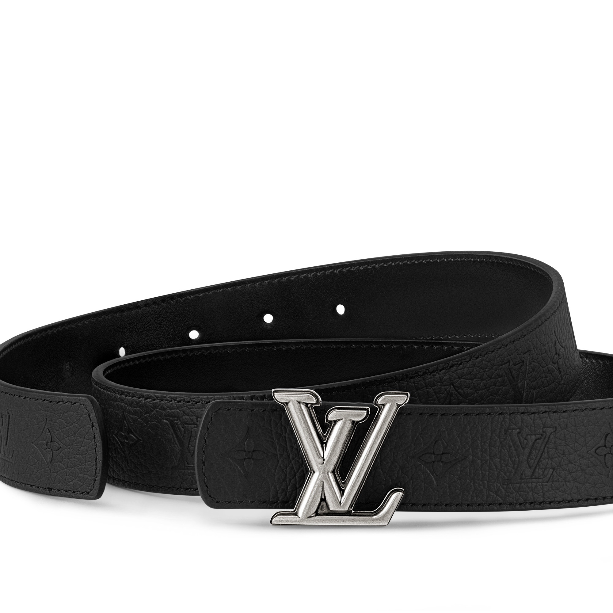 เข็มขัดรุ่น LV Dimension ขนาด 30 มม. ใส่ได้ทั้งสองด้าน หนัง Taurillon in ผู้ชาย
