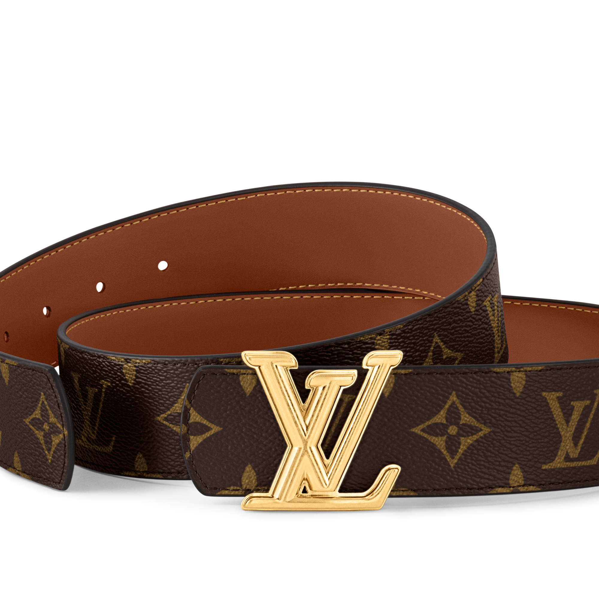 เข็มขัดรุ่น LV Dimension ขนาด 40 มม. ใส่ได้ทั้งสองด้าน Monogram Eclipse in ผู้ชาย