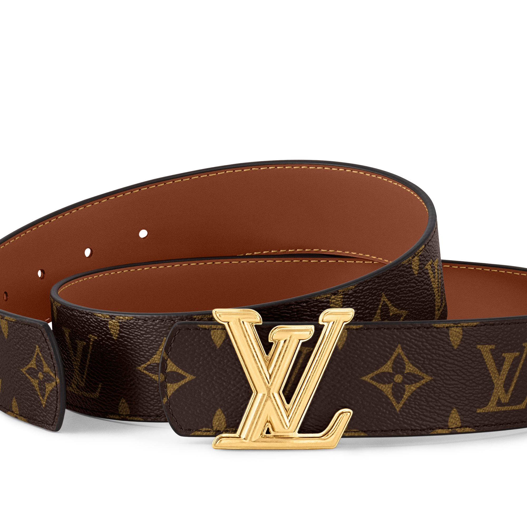 เข็มขัดรุ่น LV Dimension ขนาด 40 มม. ใส่ได้ทั้งสองด้าน Monogram in ผู้ชาย