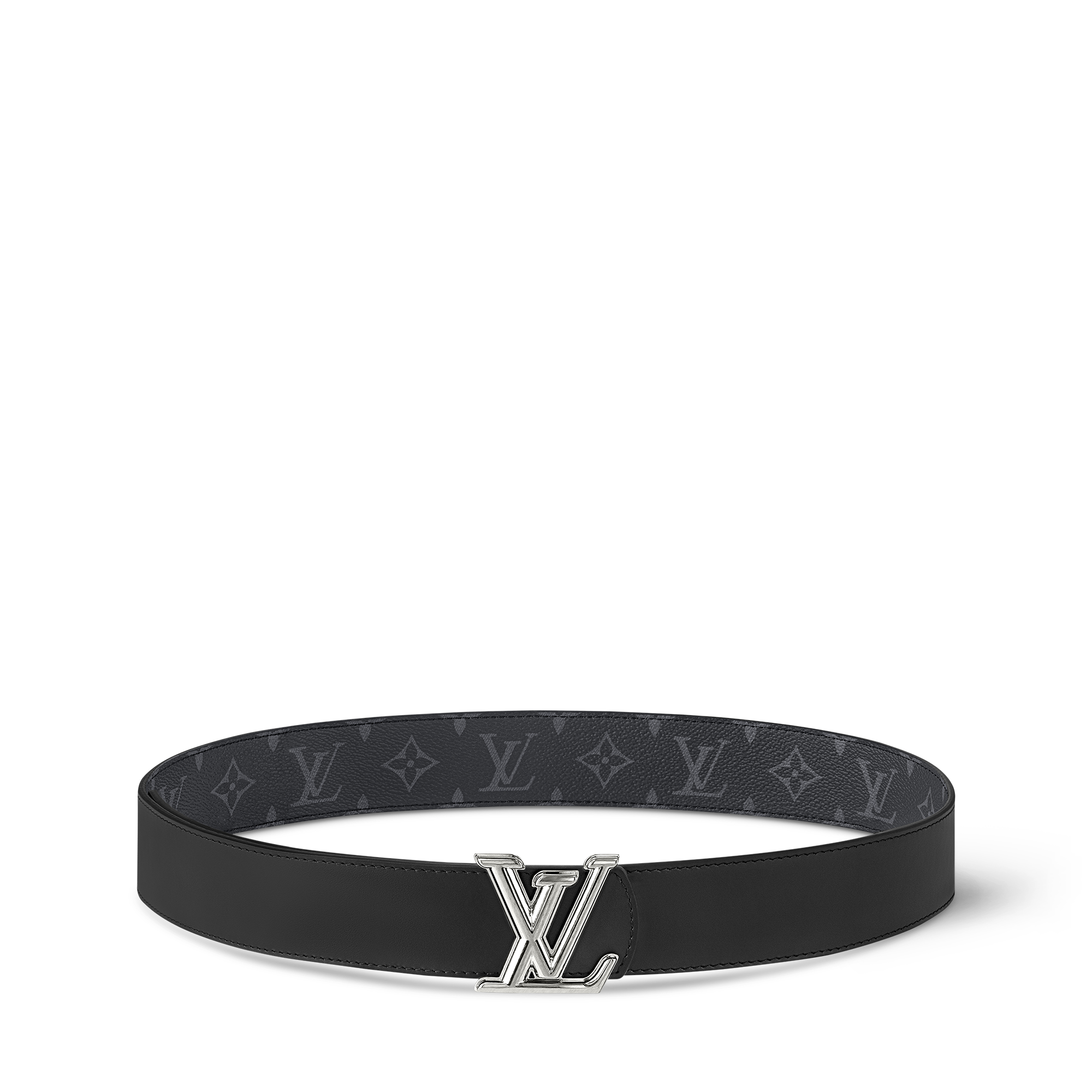 เข็มขัดรุ่น LV Dimension ขนาด 40 มม. ใส่ได้ทั้งสองด้าน Monogram Eclipse in ผู้ชาย