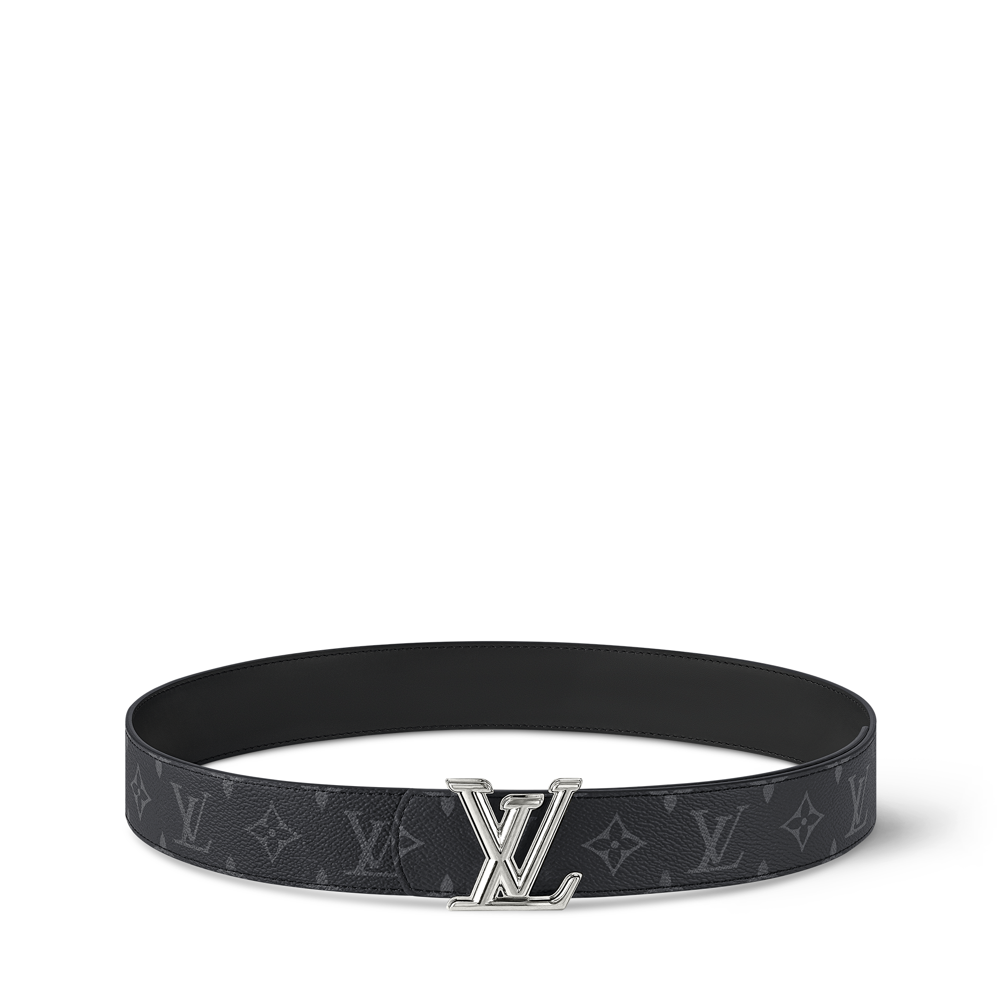 เข็มขัดรุ่น LV Dimension ขนาด 40 มม. ใส่ได้ทั้งสองด้าน Monogram Eclipse in ผู้ชาย