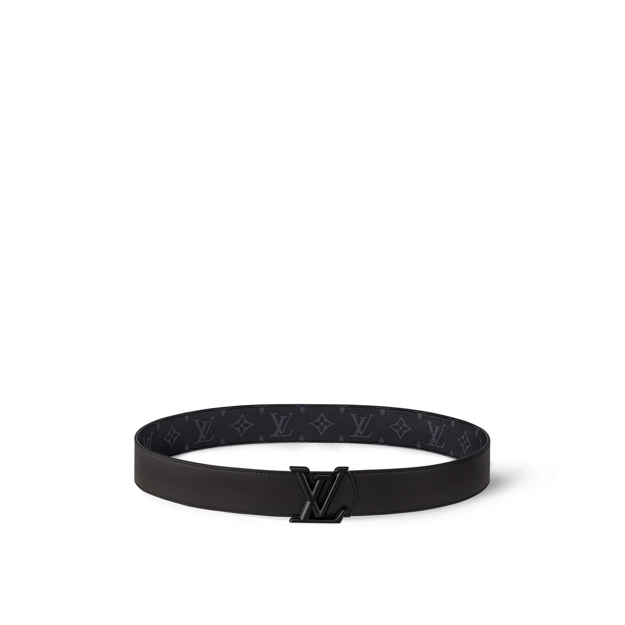 เข็มขัดรุ่น LV Dimension ขนาด 40 มม. ใส่ได้ทั้งสองด้าน Monogram Eclipse in ผู้ชาย