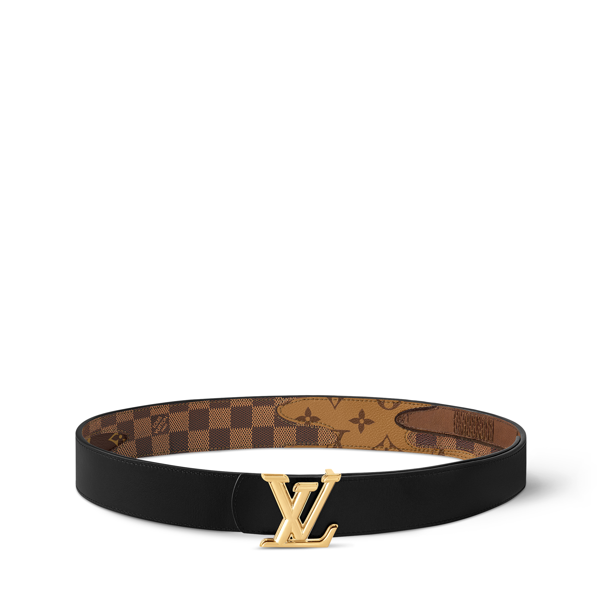 เข็มขัดรุ่น LV Dimension Monogram Landscape ขนาด 40 มม. ใส่ได้ทั้งสองด้าน  in ผู้ชาย