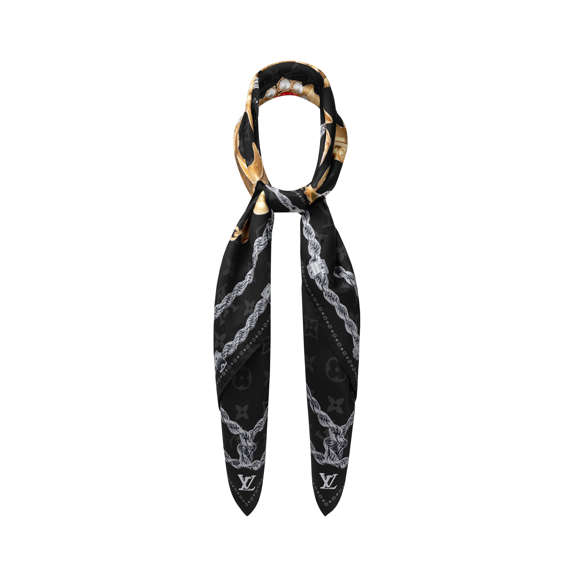 ผ้า Silk Square รุ่น LV Dynasty Brooch . in ผู้ชาย