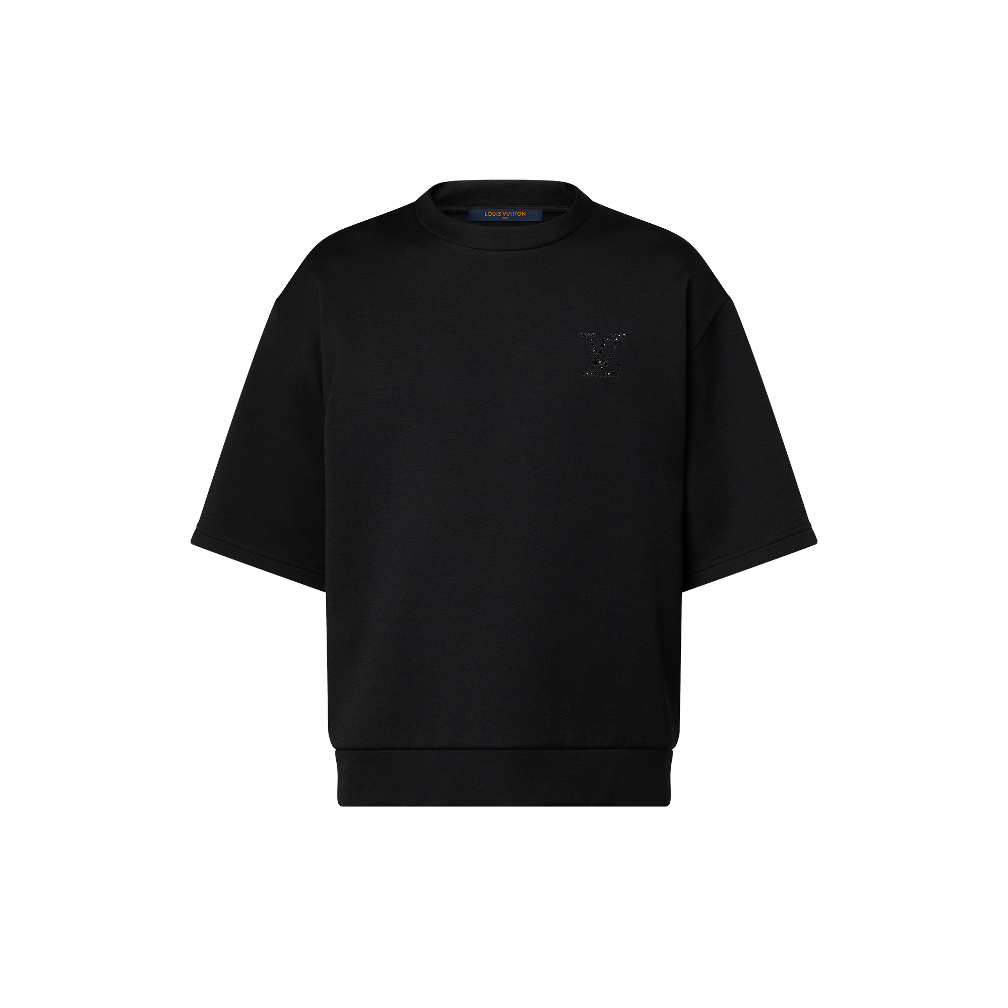 เสื้อยืดเจอร์ซีย์ปักสัญลักษณ์ LV  in ผู้ชาย