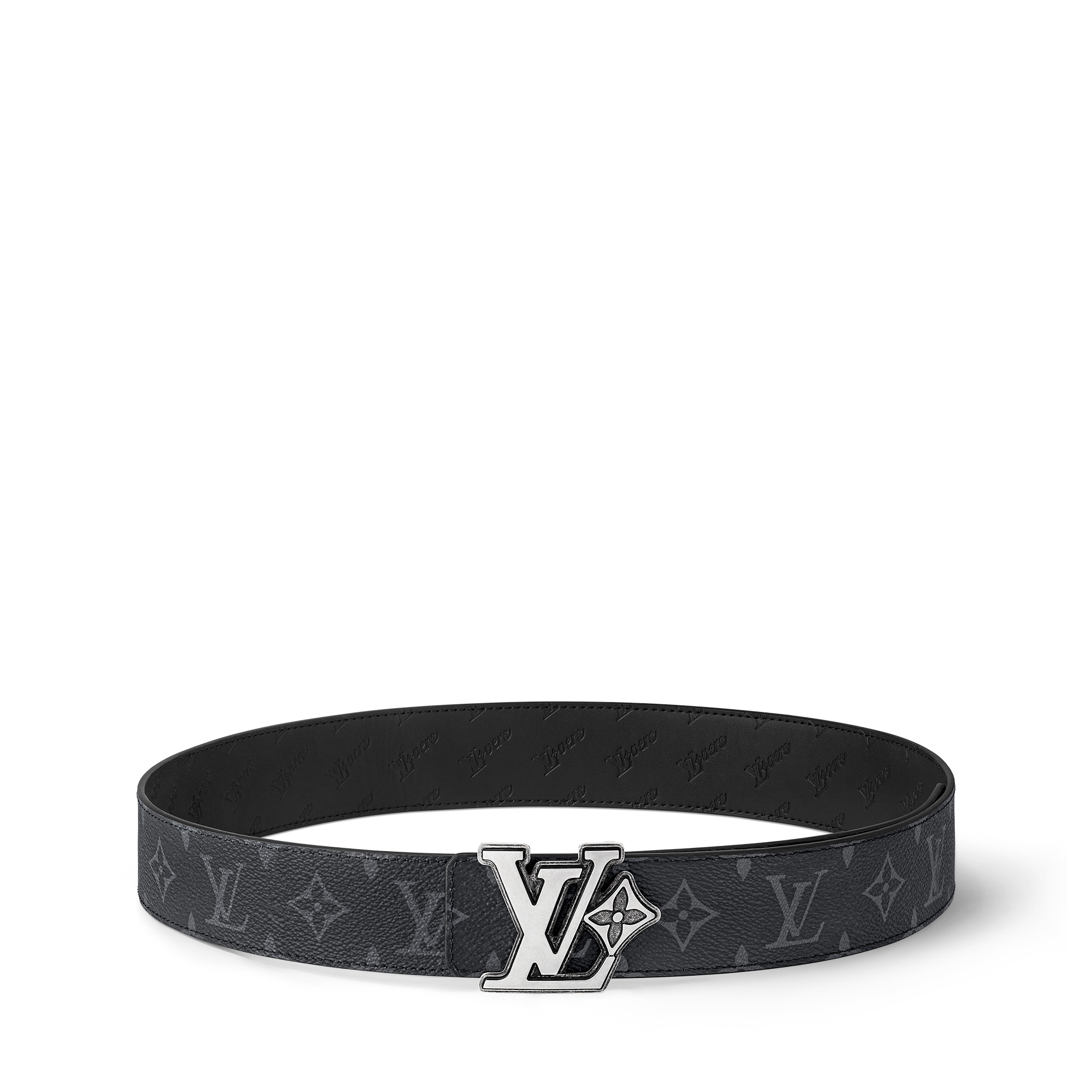 เข็มขัดรุ่น LV Flower ขนาด 40 มม. ใส่ได้ทั้งสองด้าน  in ผู้ชาย