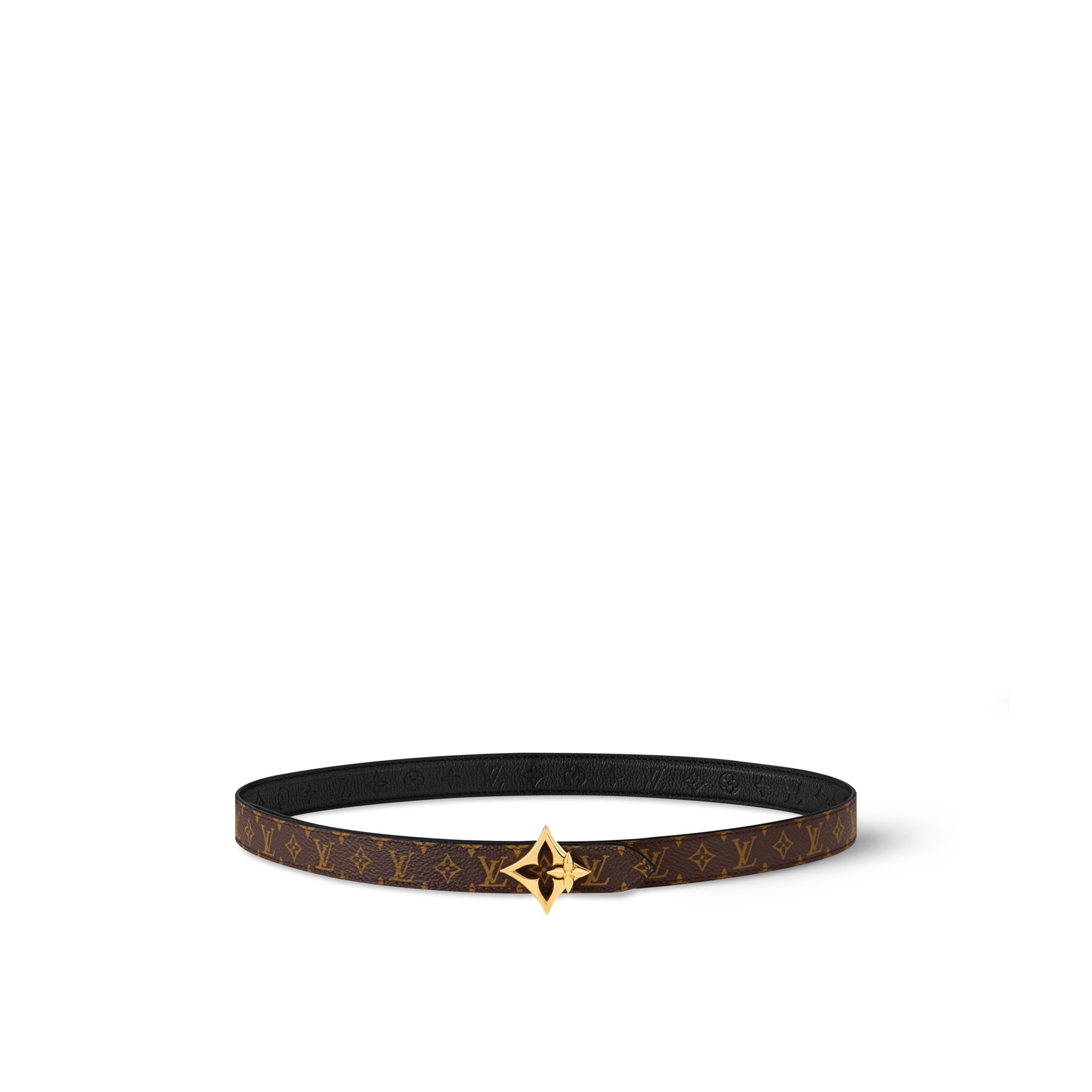 เข็มขัดรุ่น LV Flowergram ขนาด 20 มม. ใส่ได้ทั้งสองด้าน  in ผู้หญิง