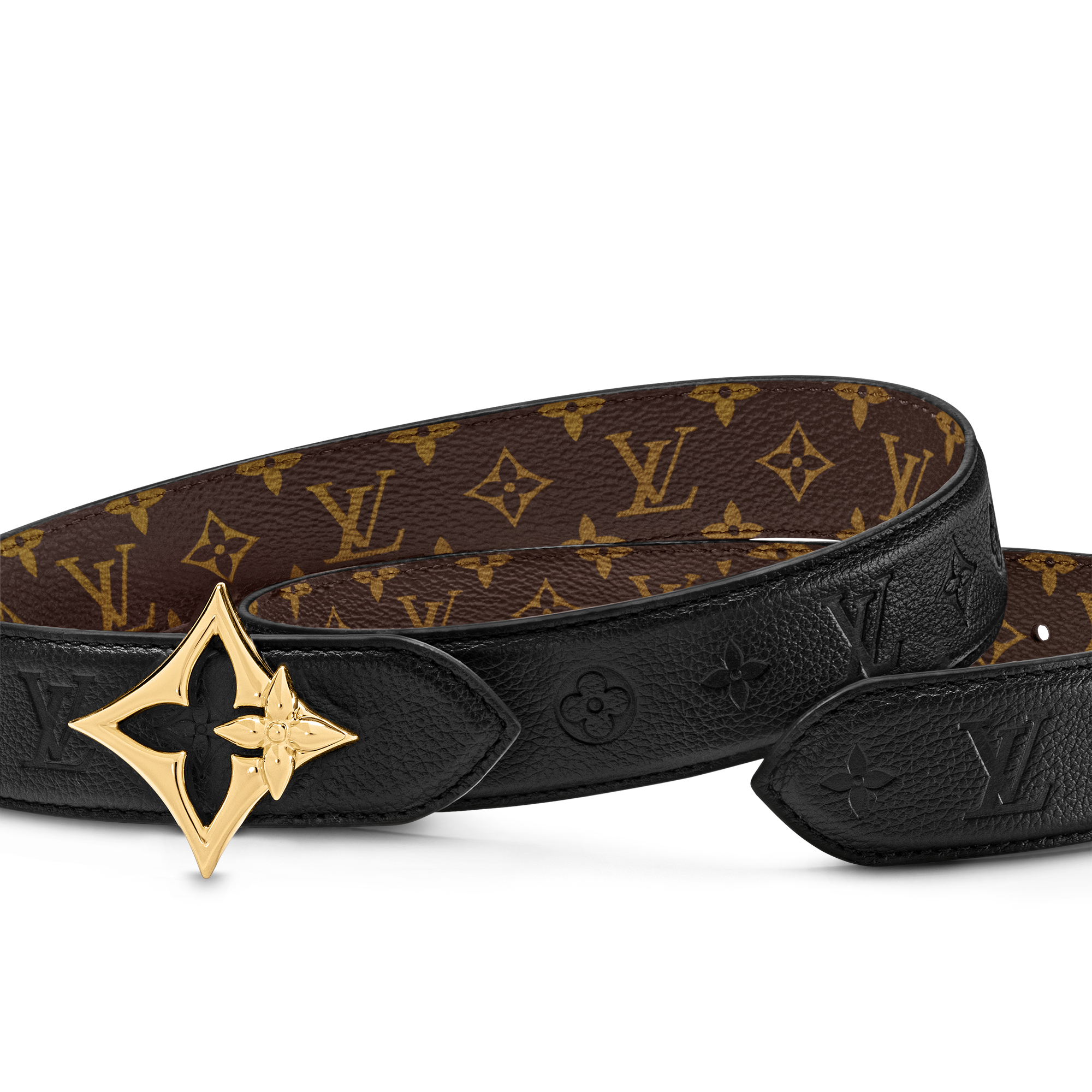 เข็มขัดรุ่น LV Flowergram ขนาด 30 มม. ใส่ได้ทั้งสองด้าน Monogram in ผู้หญิง