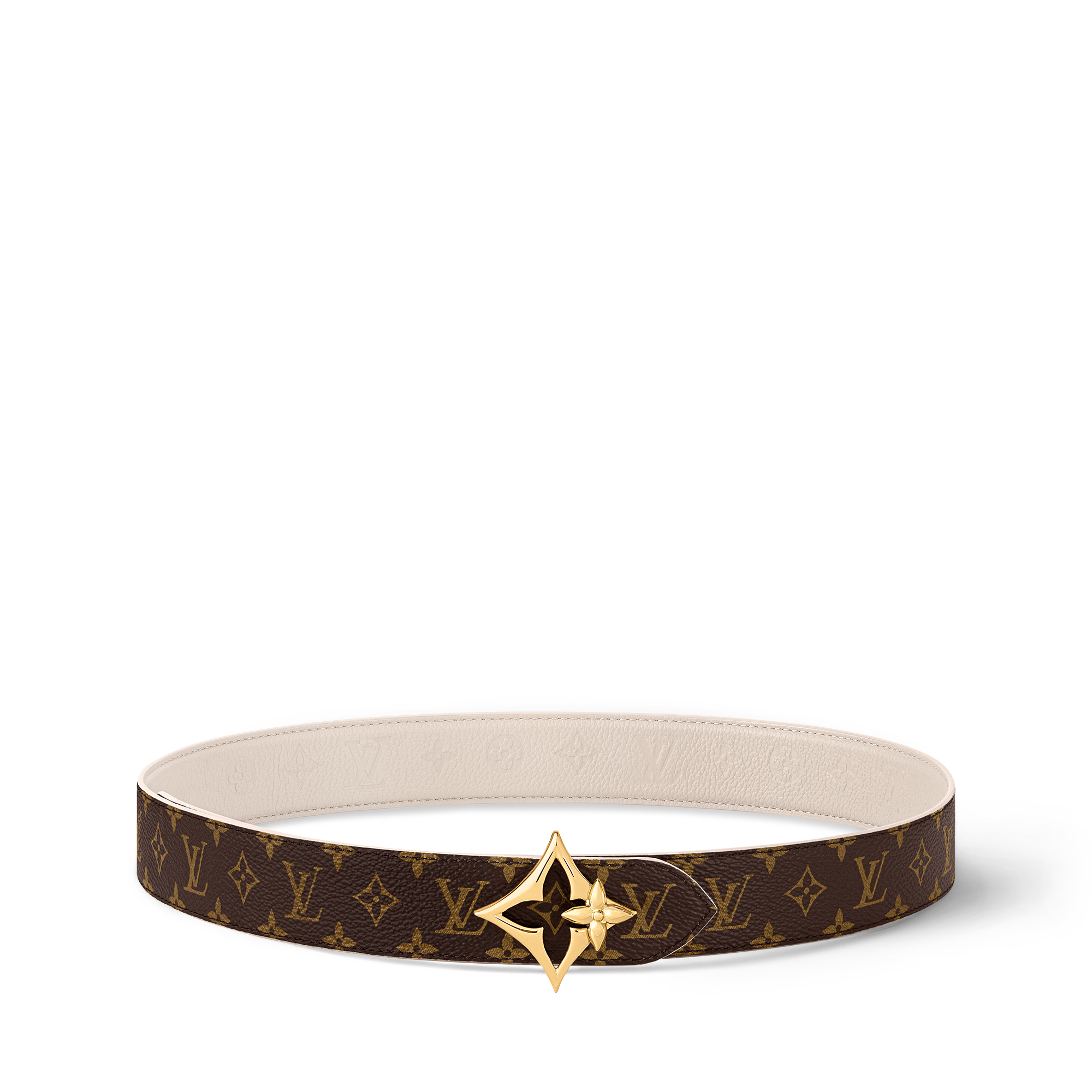 เข็มขัดรุ่น LV Flowergram ขนาด 30 มม. ใส่ได้ทั้งสองด้าน Monogram in ผู้หญิง