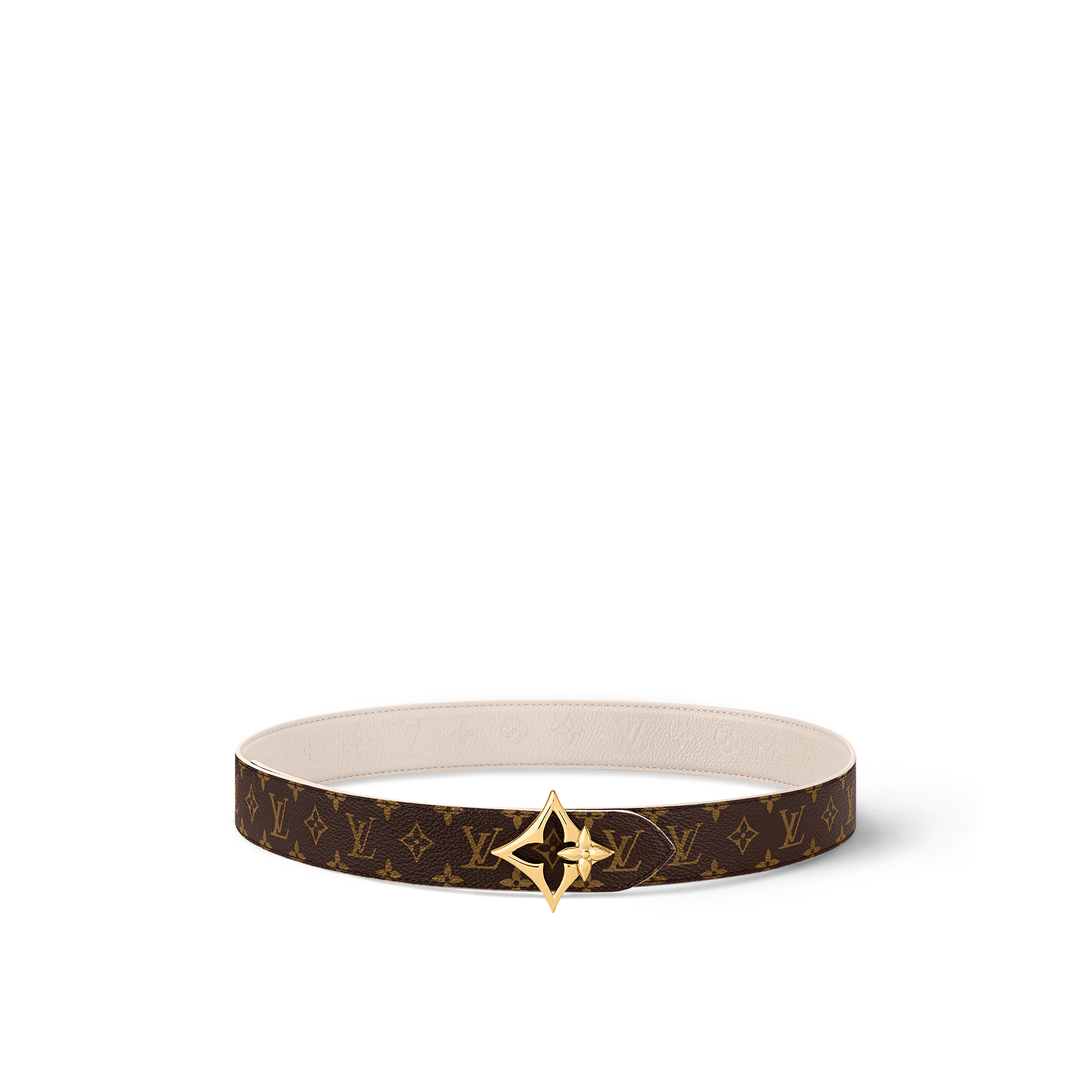 เข็มขัดรุ่น LV Flowergram ขนาด 30 มม. ใส่ได้ทั้งสองด้าน Monogram in ผู้หญิง