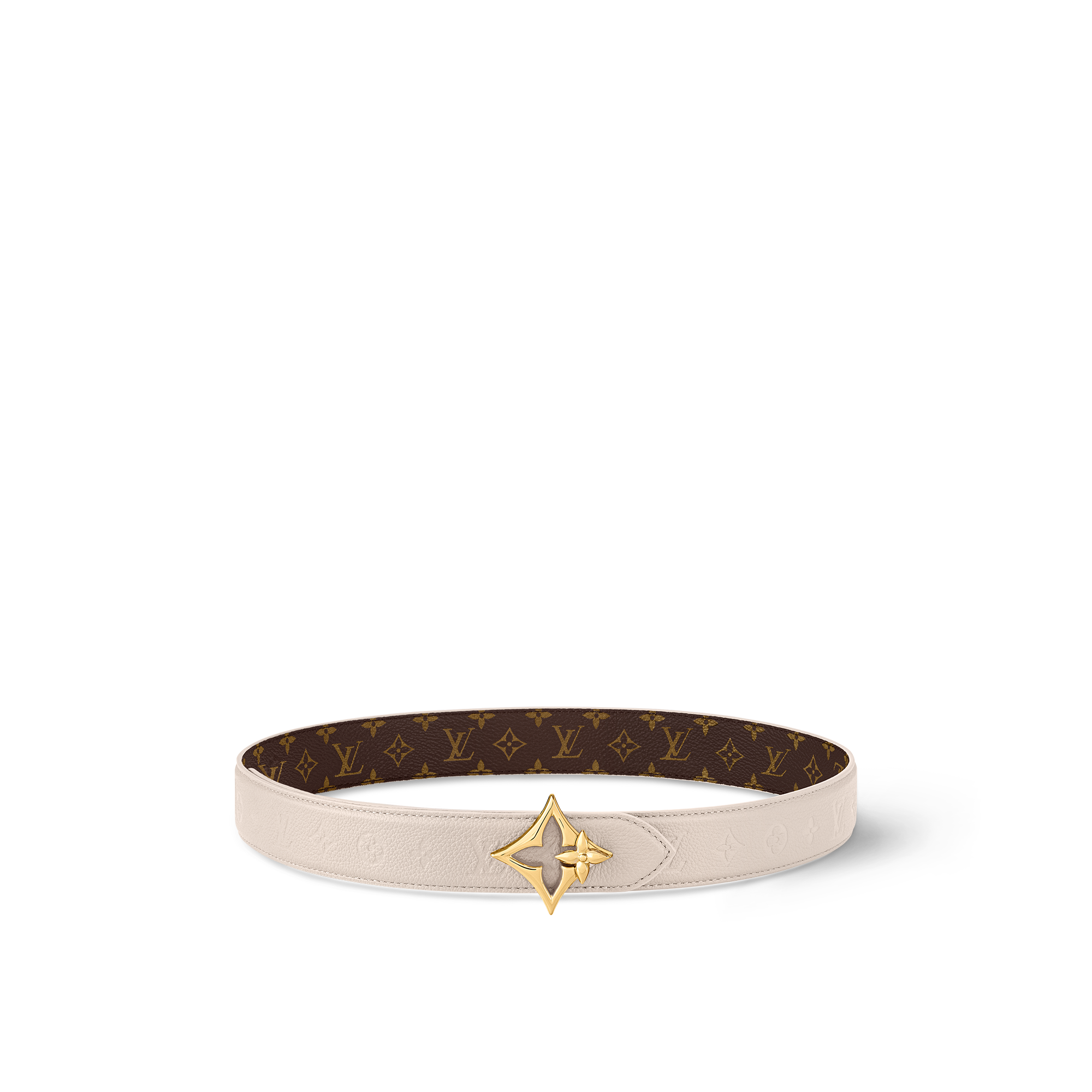 เข็มขัดรุ่น LV Flowergram ขนาด 30 มม. ใส่ได้ทั้งสองด้าน Monogram in ผู้หญิง