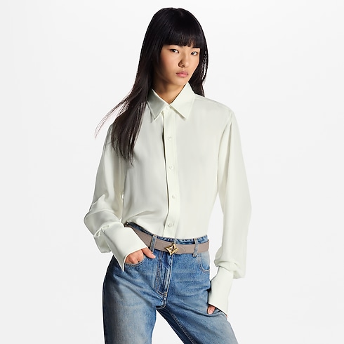 เข็มขัดรุ่น LV Flowergram Ard ขนาด 30 มม. ใส่ได้ทั้งสองด้าน in ผู้หญิง's แอคเซสเซอรี่ เข็มขัดสำหรับผู้หญิง collections by Louis Vuitton (การย่อ/ขยายผลิตภัณฑ์)