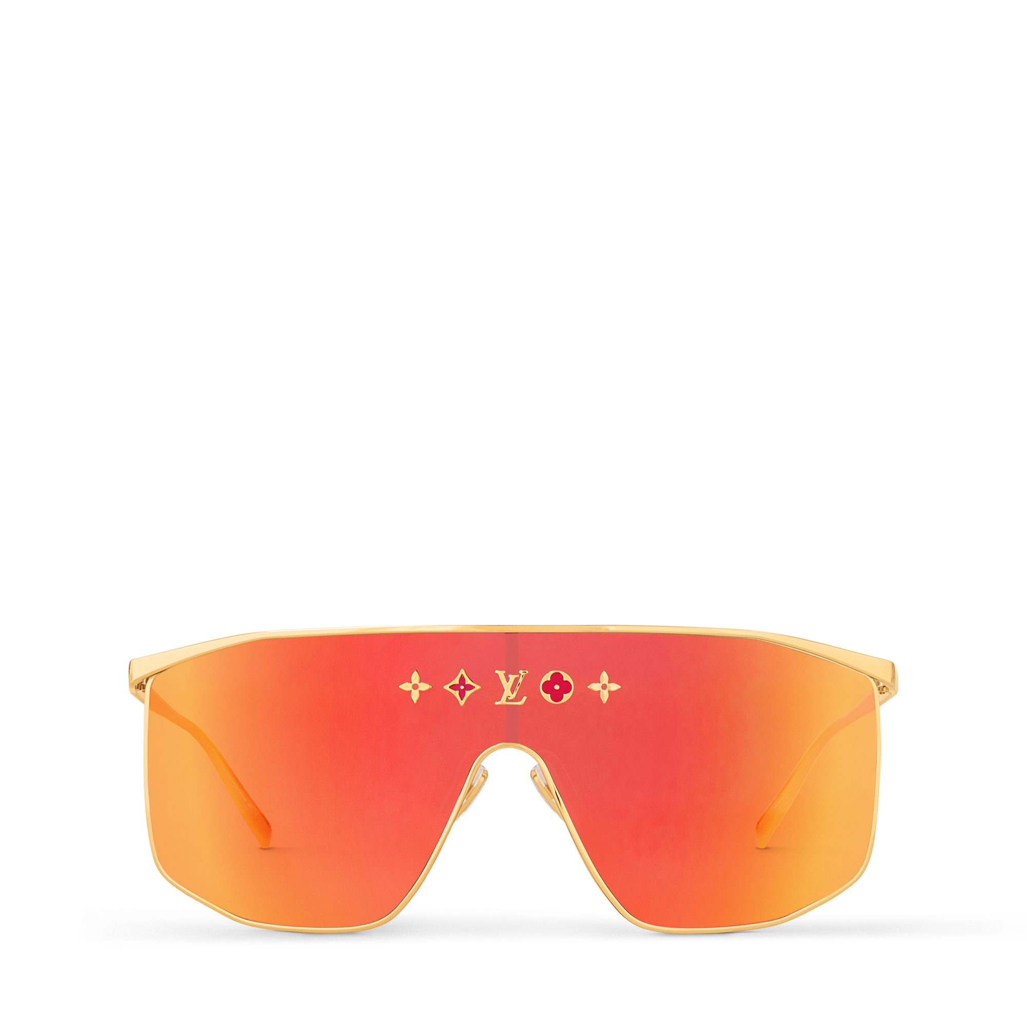 แว่นตากันแดดทรงหน้ากากรุ่น LV Golden . in ผู้หญิง