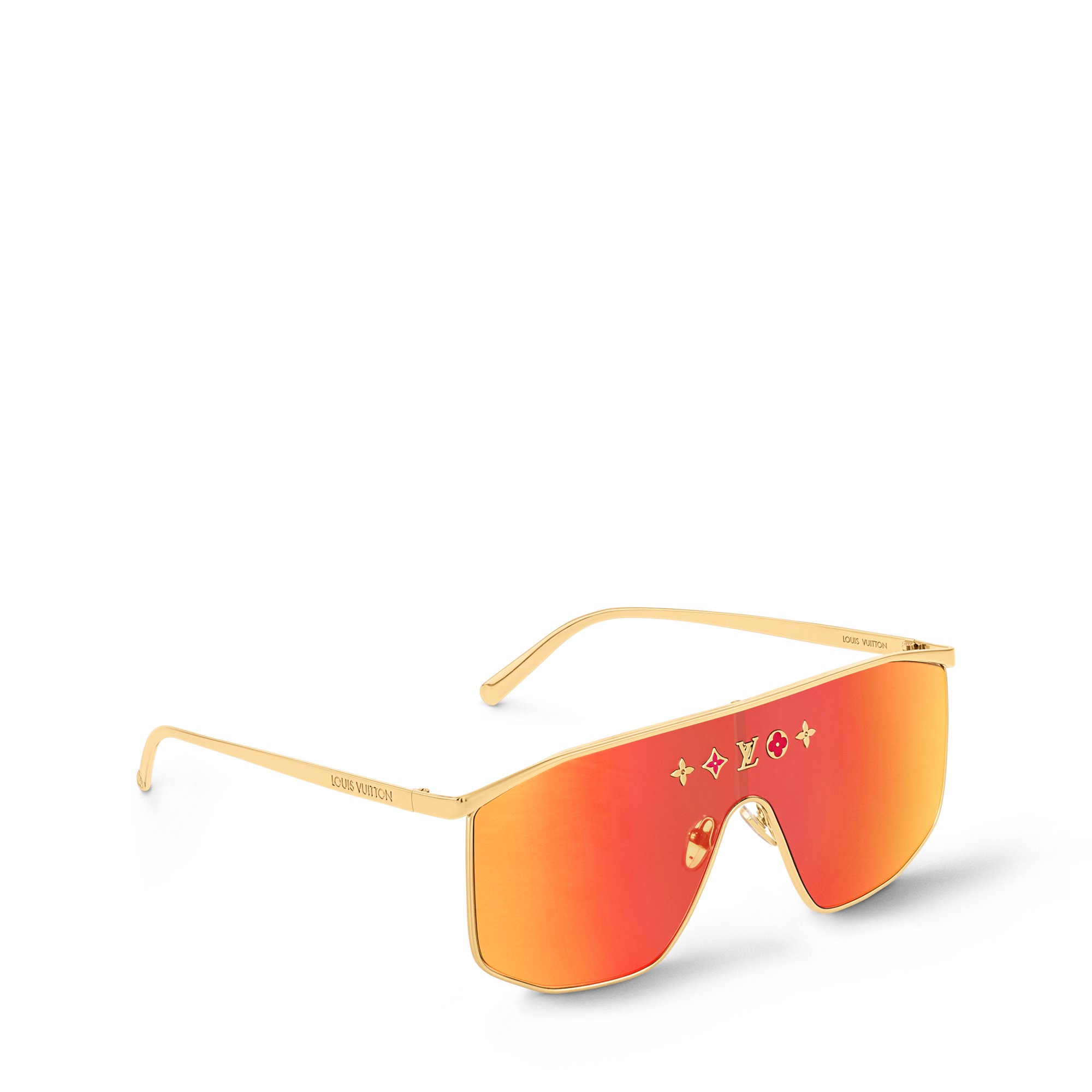 แว่นตากันแดดทรงหน้ากากรุ่น LV Golden . in ผู้หญิง