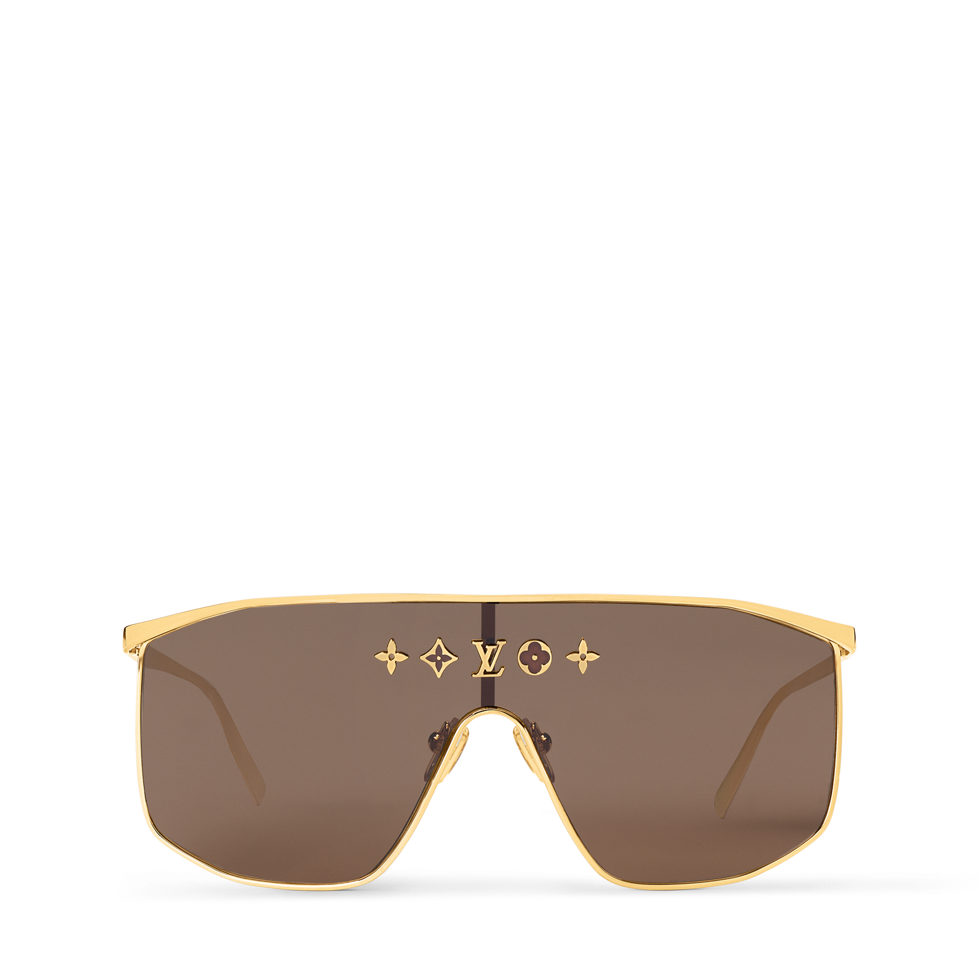 แว่นตากันแดดทรงหน้ากากรุ่น LV Golden . in ผู้หญิง