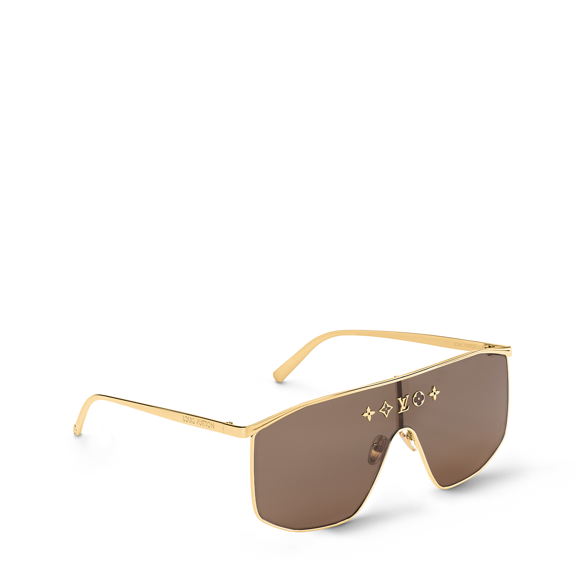 แว่นตากันแดดทรงหน้ากากรุ่น LV Golden . in ผู้หญิง